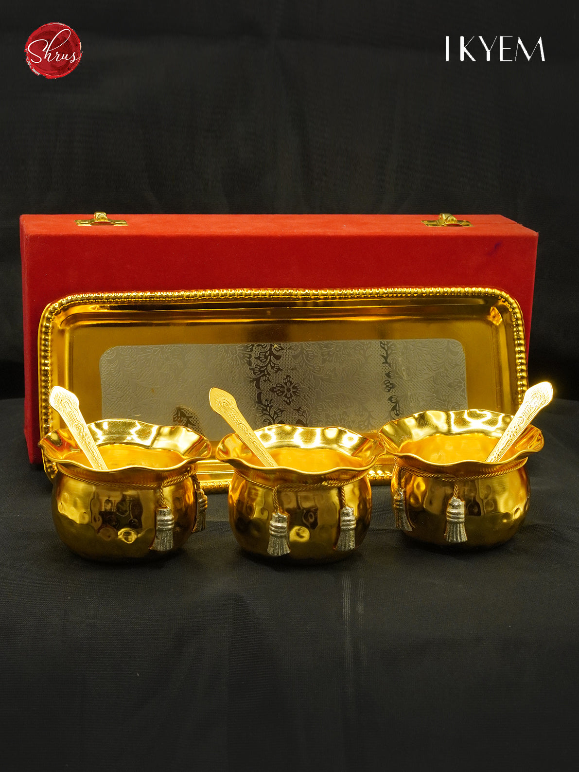 Gold & Silver Pooja Thali Set