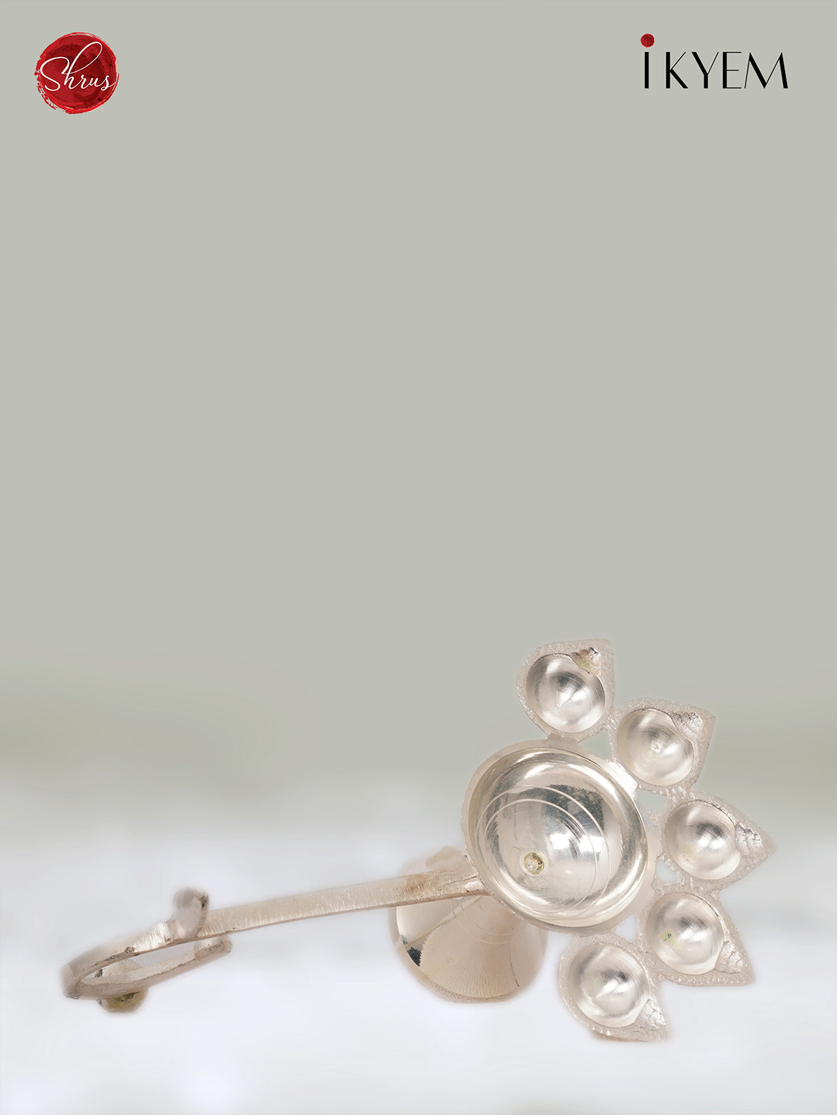 Silver Aarti Lamp - 3 inch - 3E26135