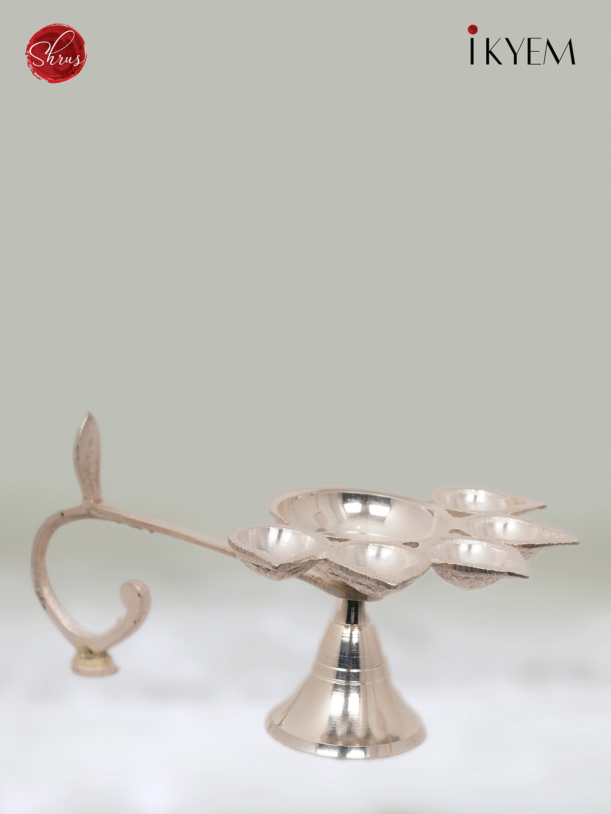 Silver Aarti Lamp - 3 inch - 3E26135