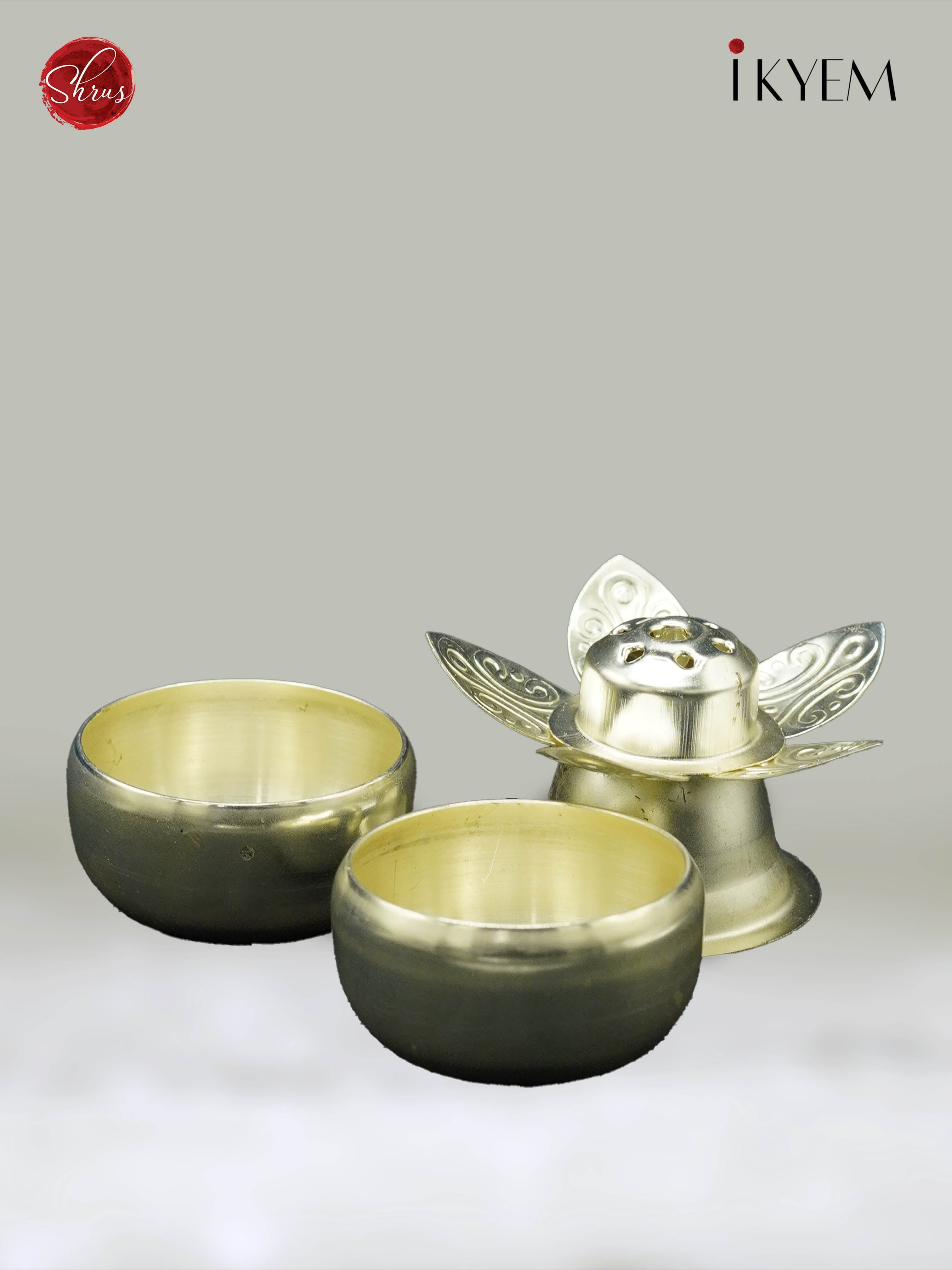 German Silver Aarthi Set