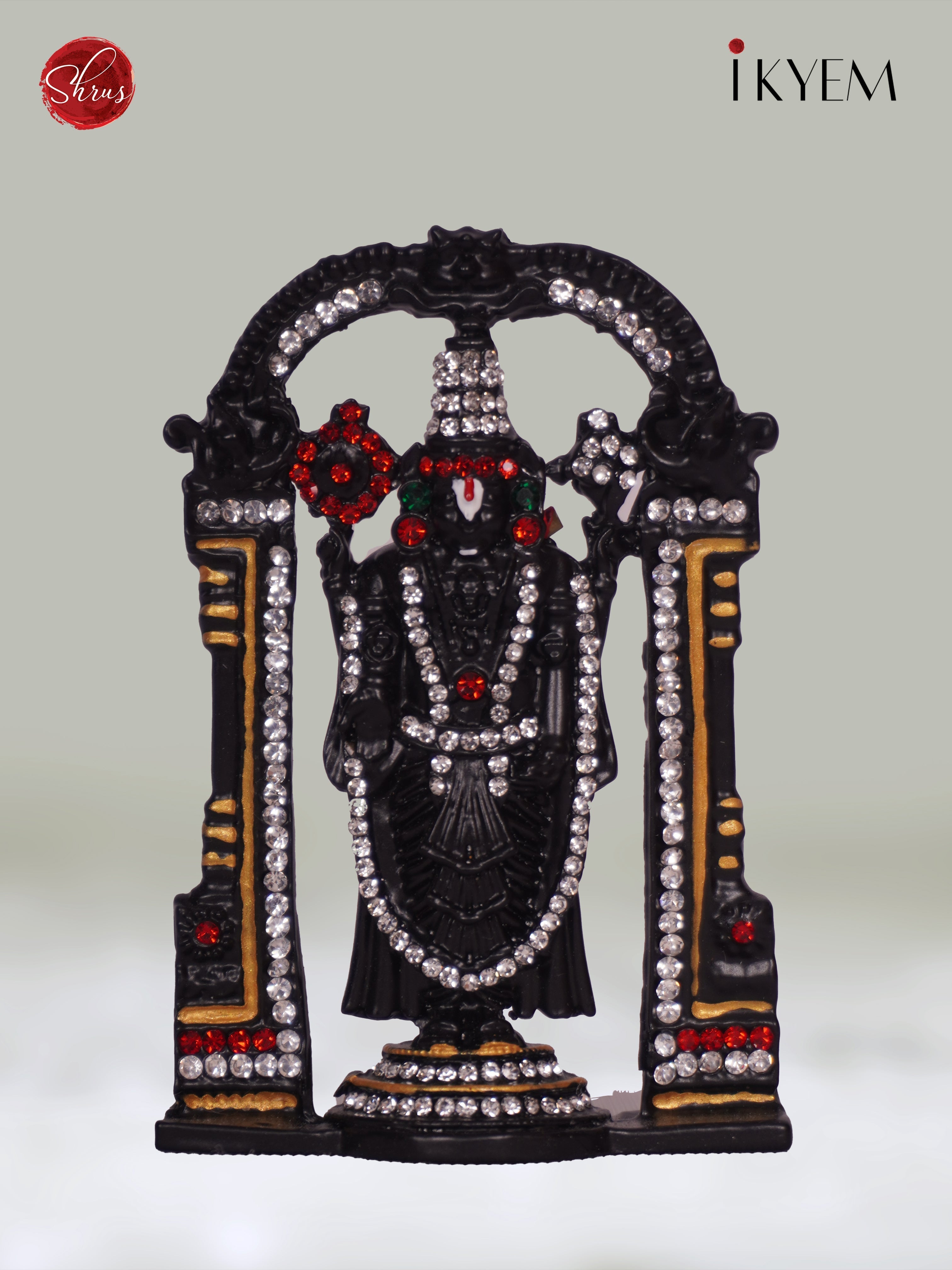 3H01050 -Black Perumal Idol - Shop on ShrusEternity.com