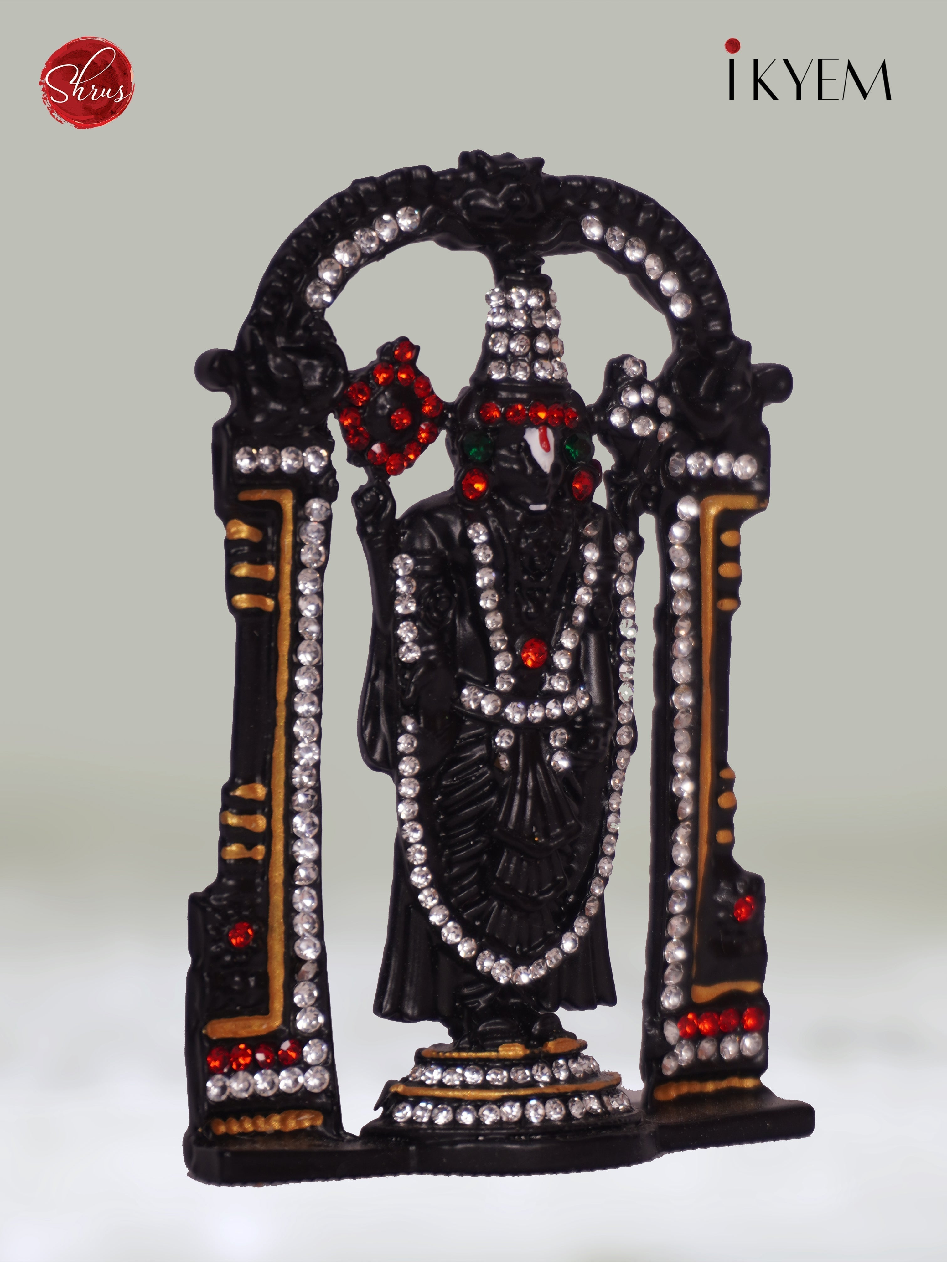 3H01050 -Black Perumal Idol - Shop on ShrusEternity.com