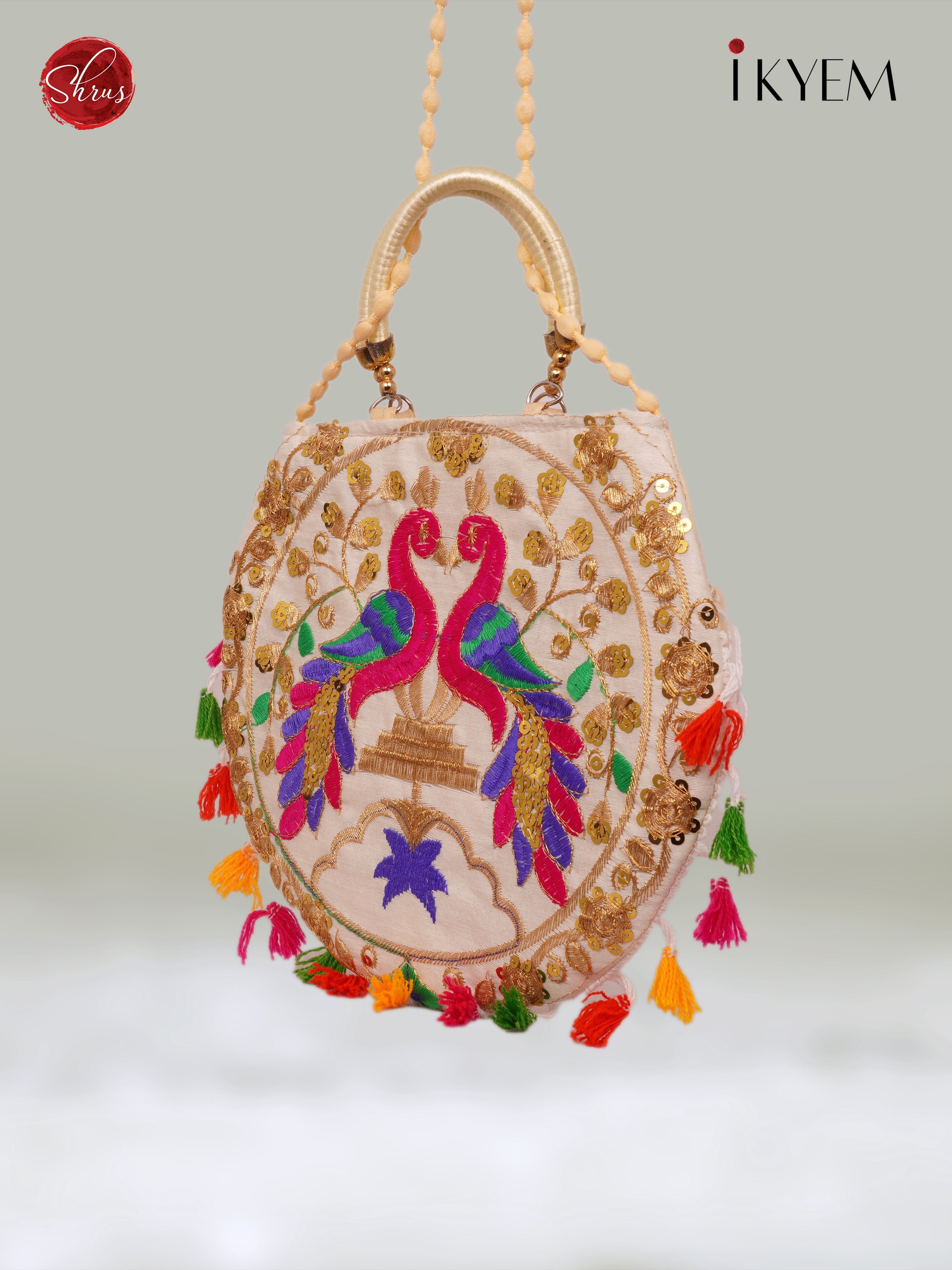 Peacock Designed Potli Bag