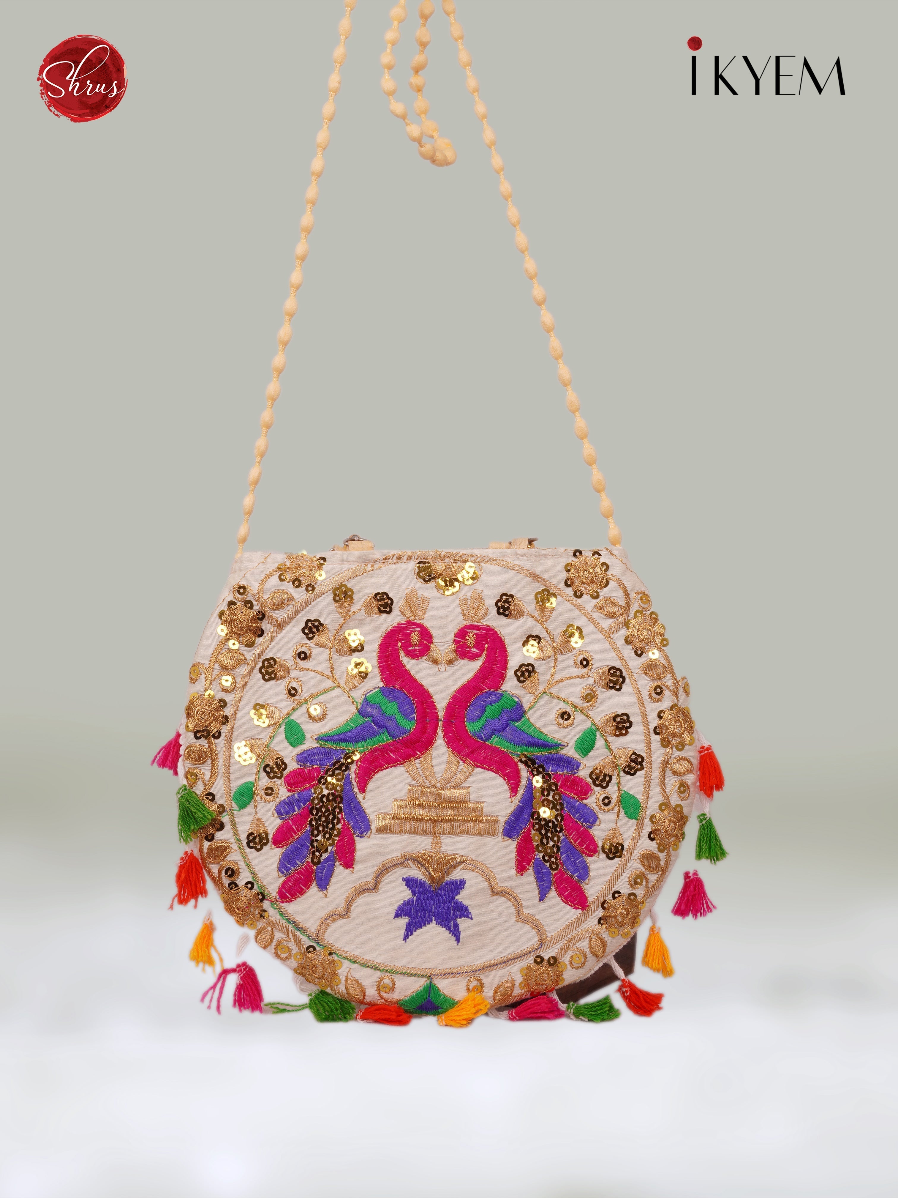Peacock Designed Potli Bag