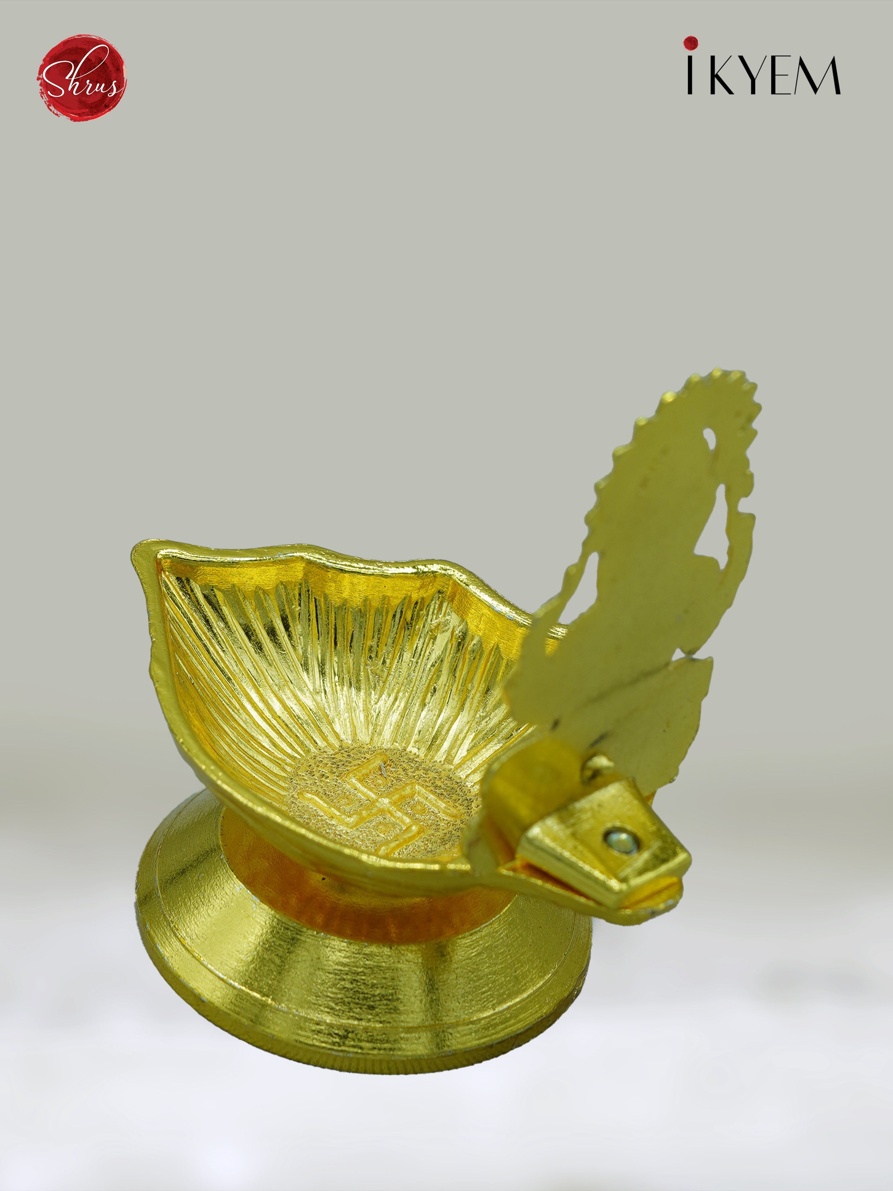 Gold Plated Ganesha Lamp