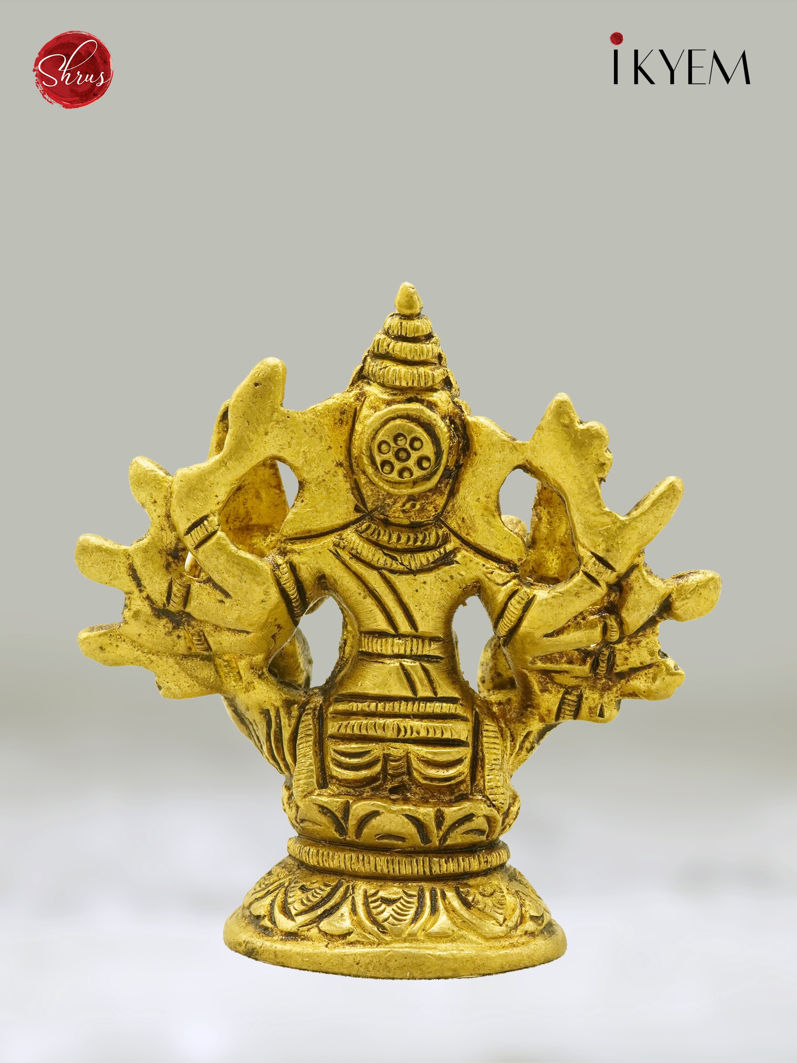 Riddhi Siddhi Ganesh Brass Idol