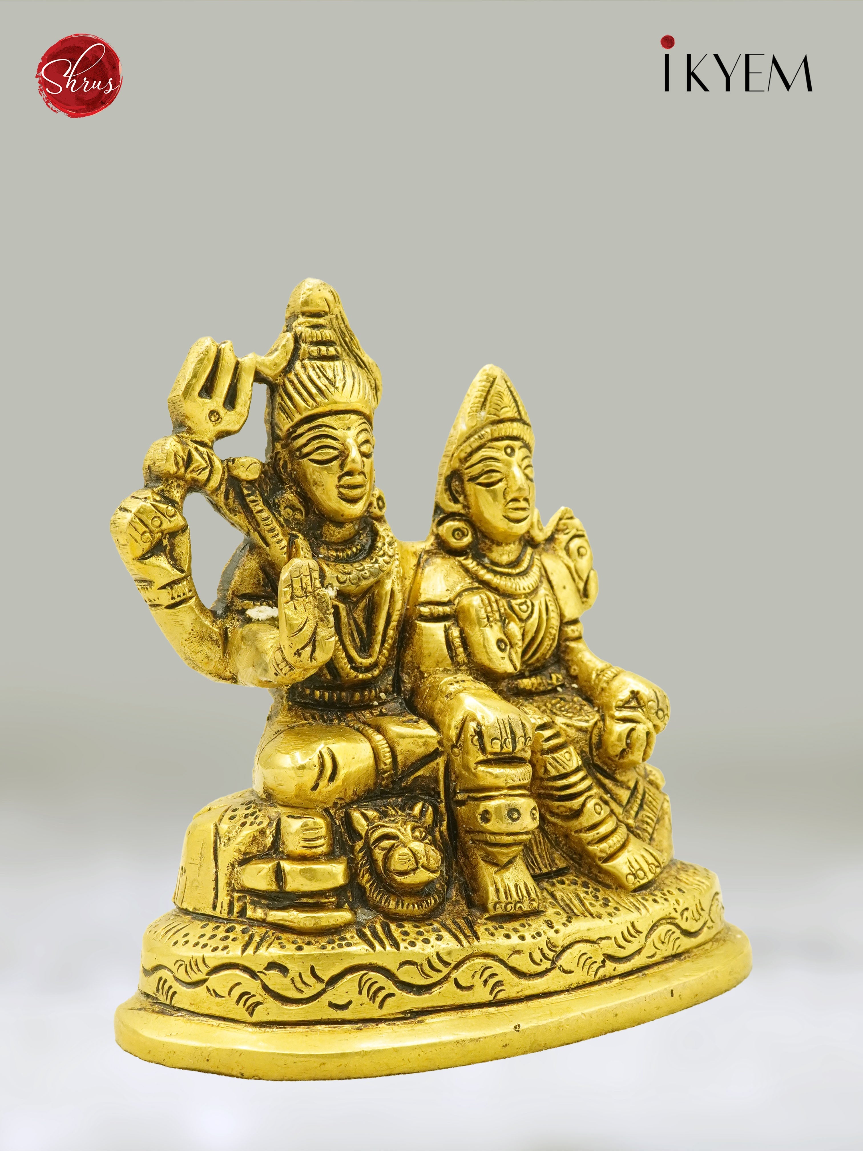 Shiv Parvathy Brass Idol