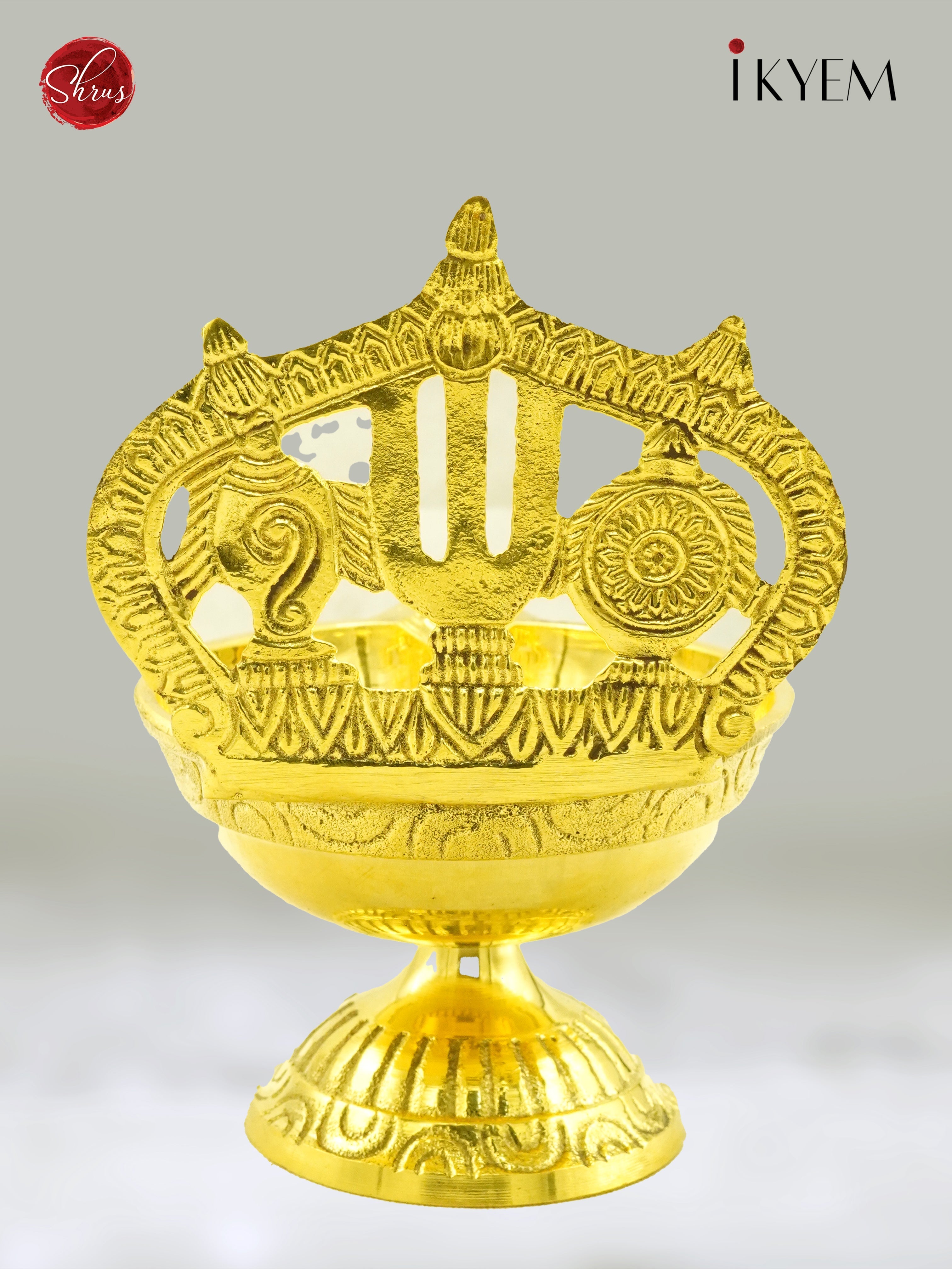 namam , Sangu, chakaram brass diya - return gift