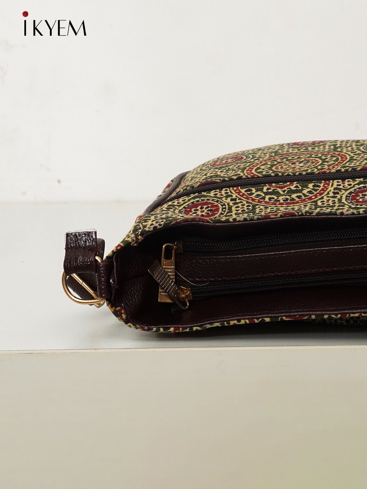 Green - Ajrakh Handbag