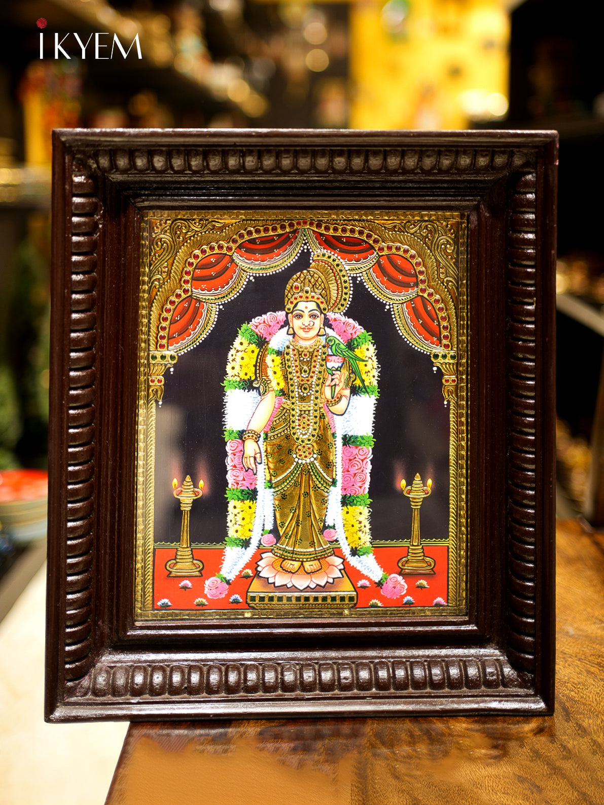 Andal Tanjore Painting - (15×13)- 4A20004