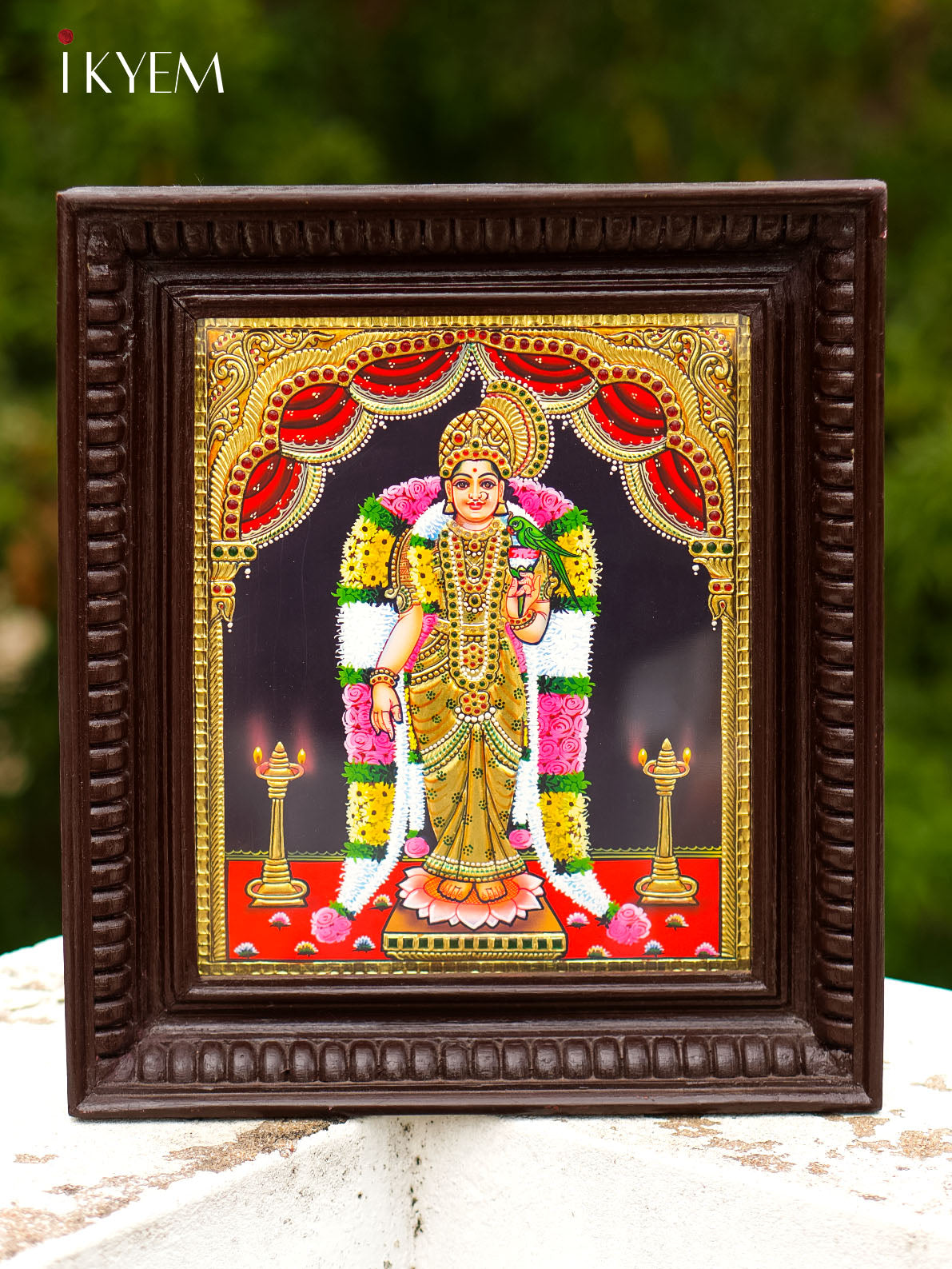 Andal Tanjore Painting - (15×13)- 4A20004