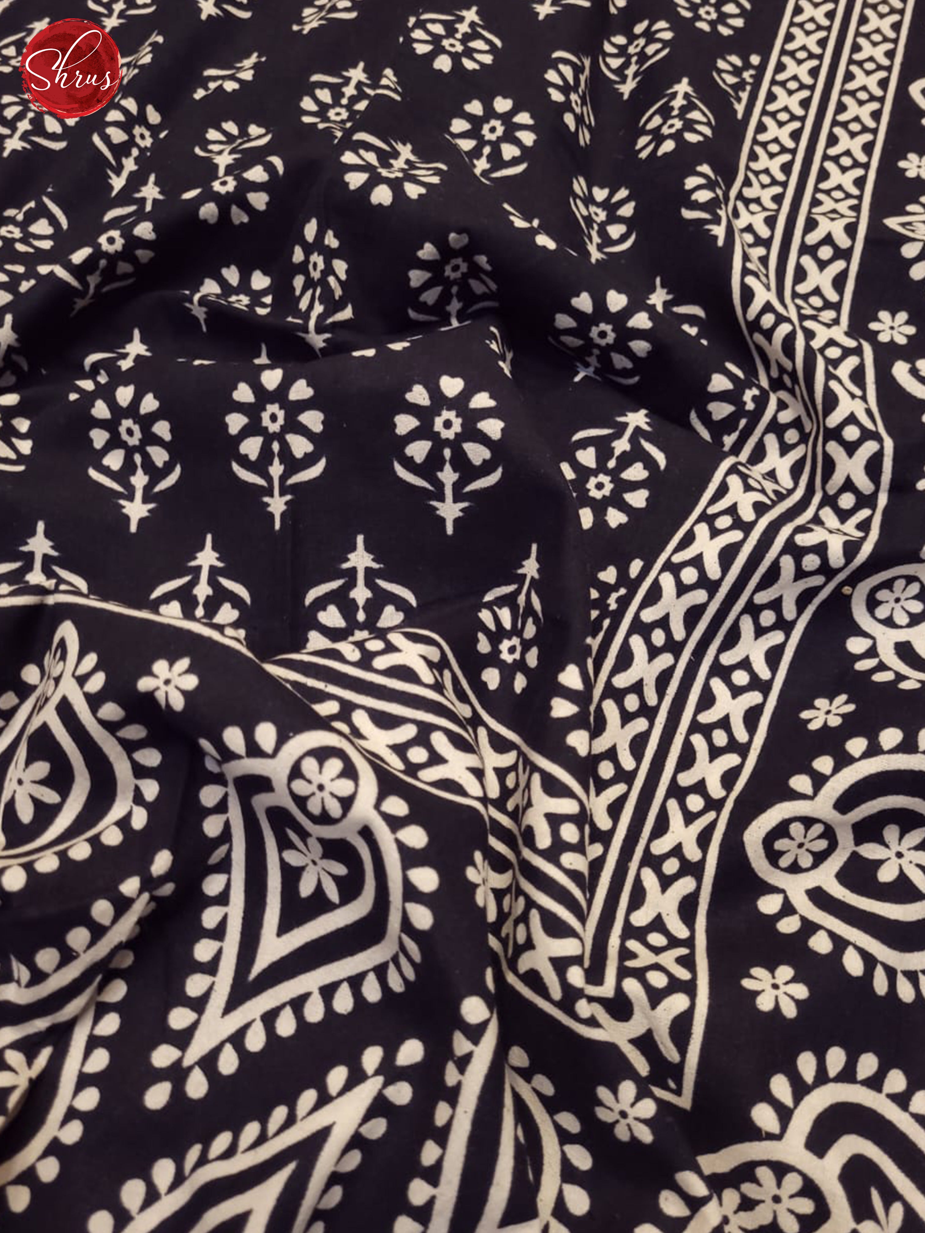 Black & Cream - Jaipuri Printed Double Bed Spread