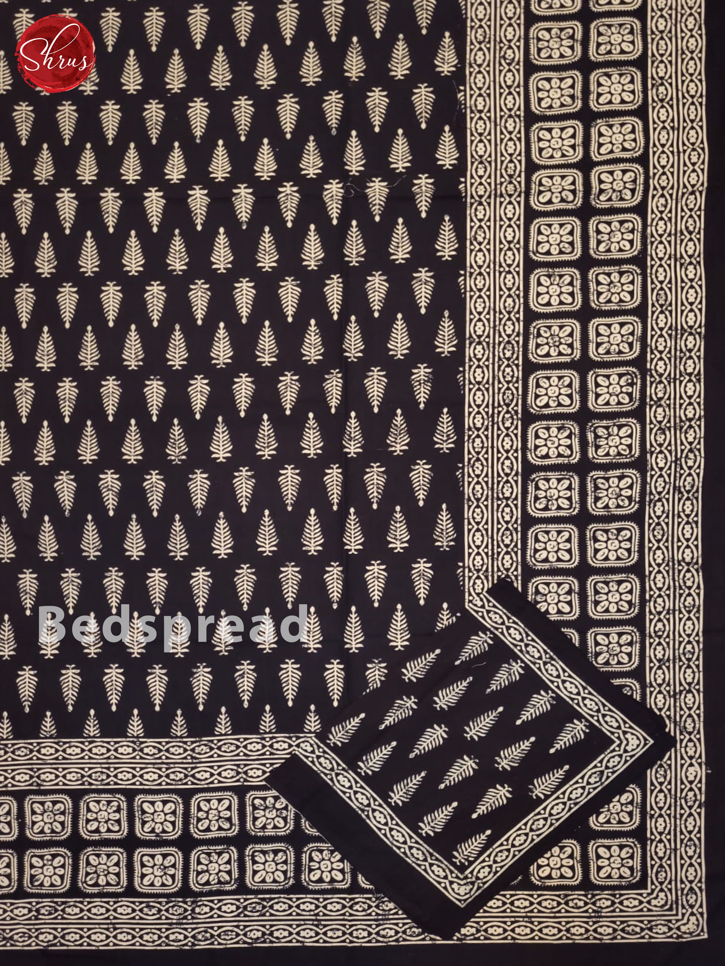 Black & White - Jaipuri Printed Double Bed Spread