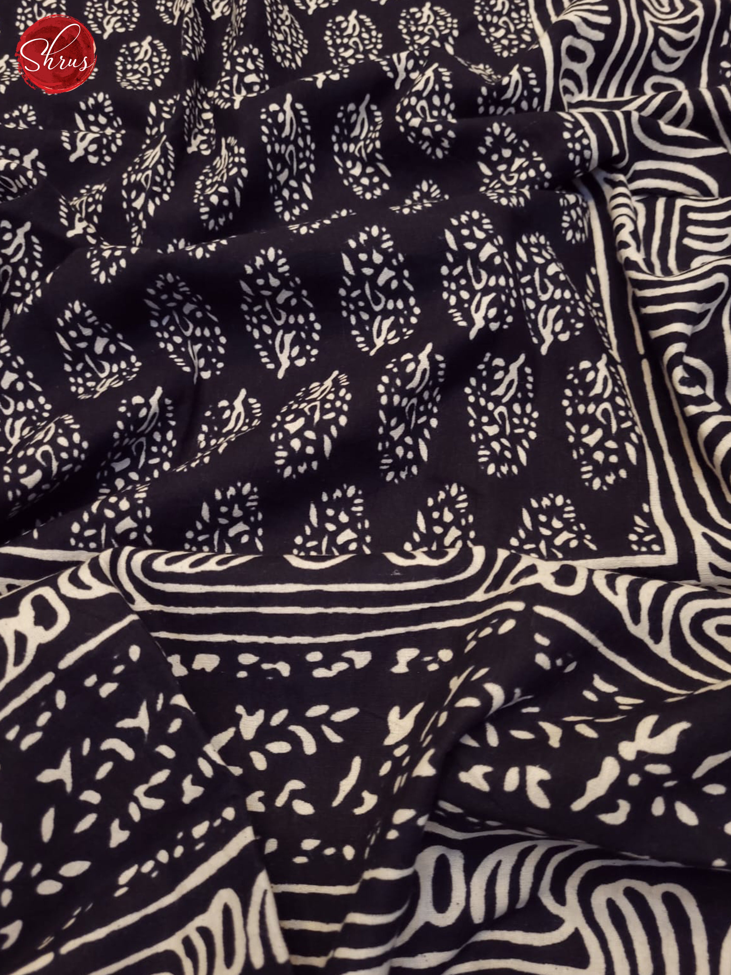 Black- Jaipuri Printed Double Bed Spread