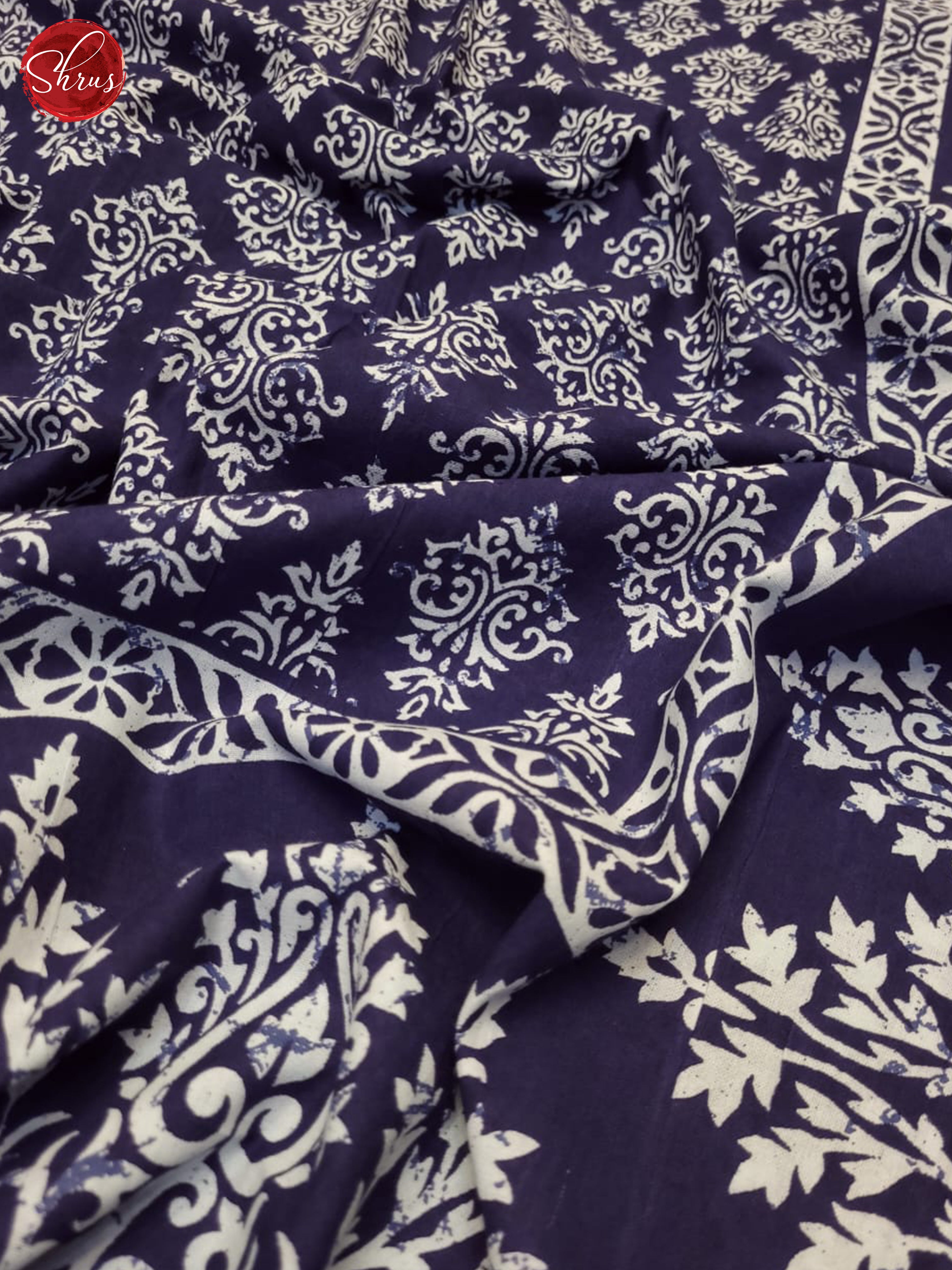 Blue & White - Jaipuri Printed Double Bed Spread