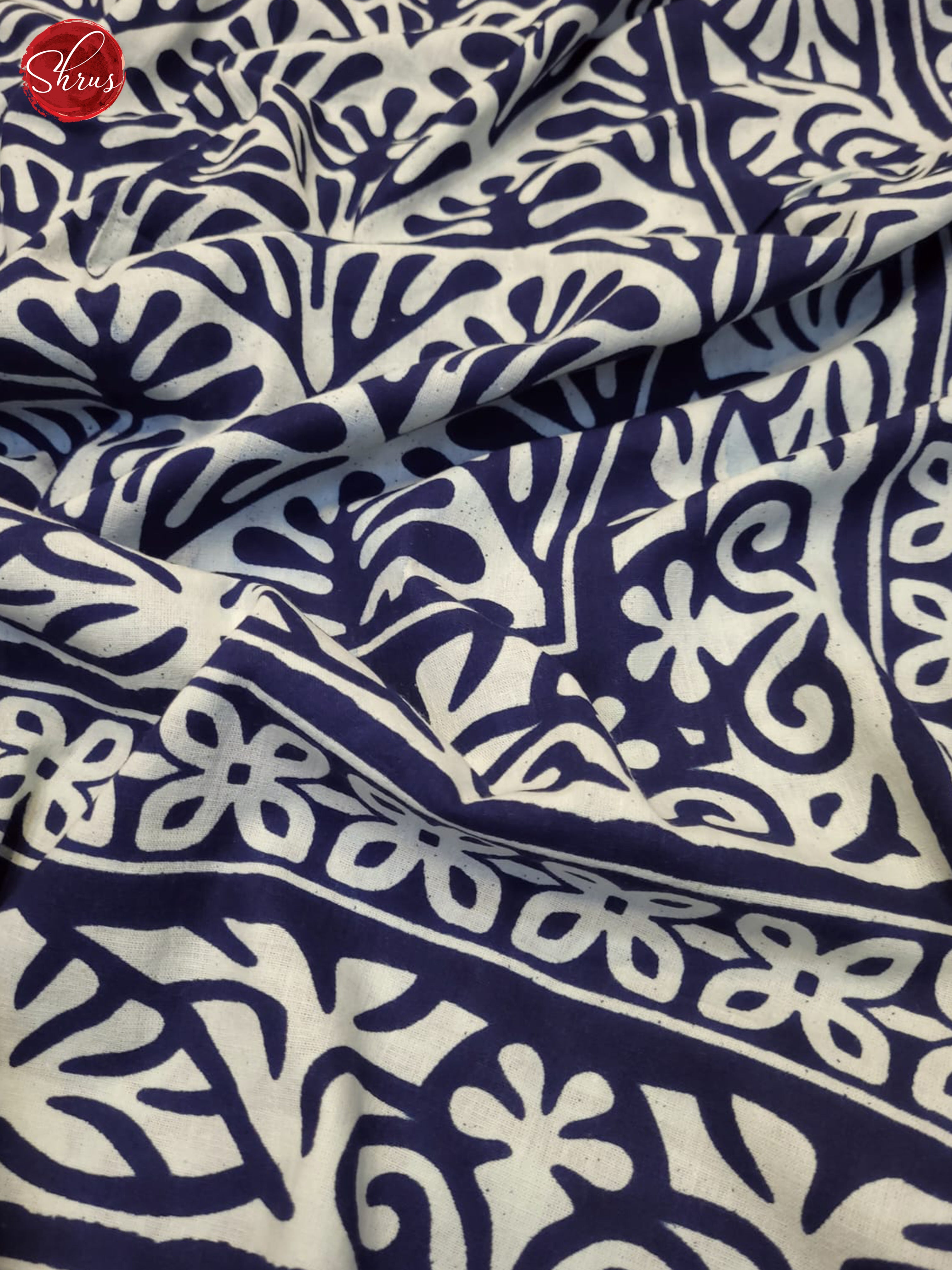 Blue & White- Jaipuri Printed Double Bed Spread