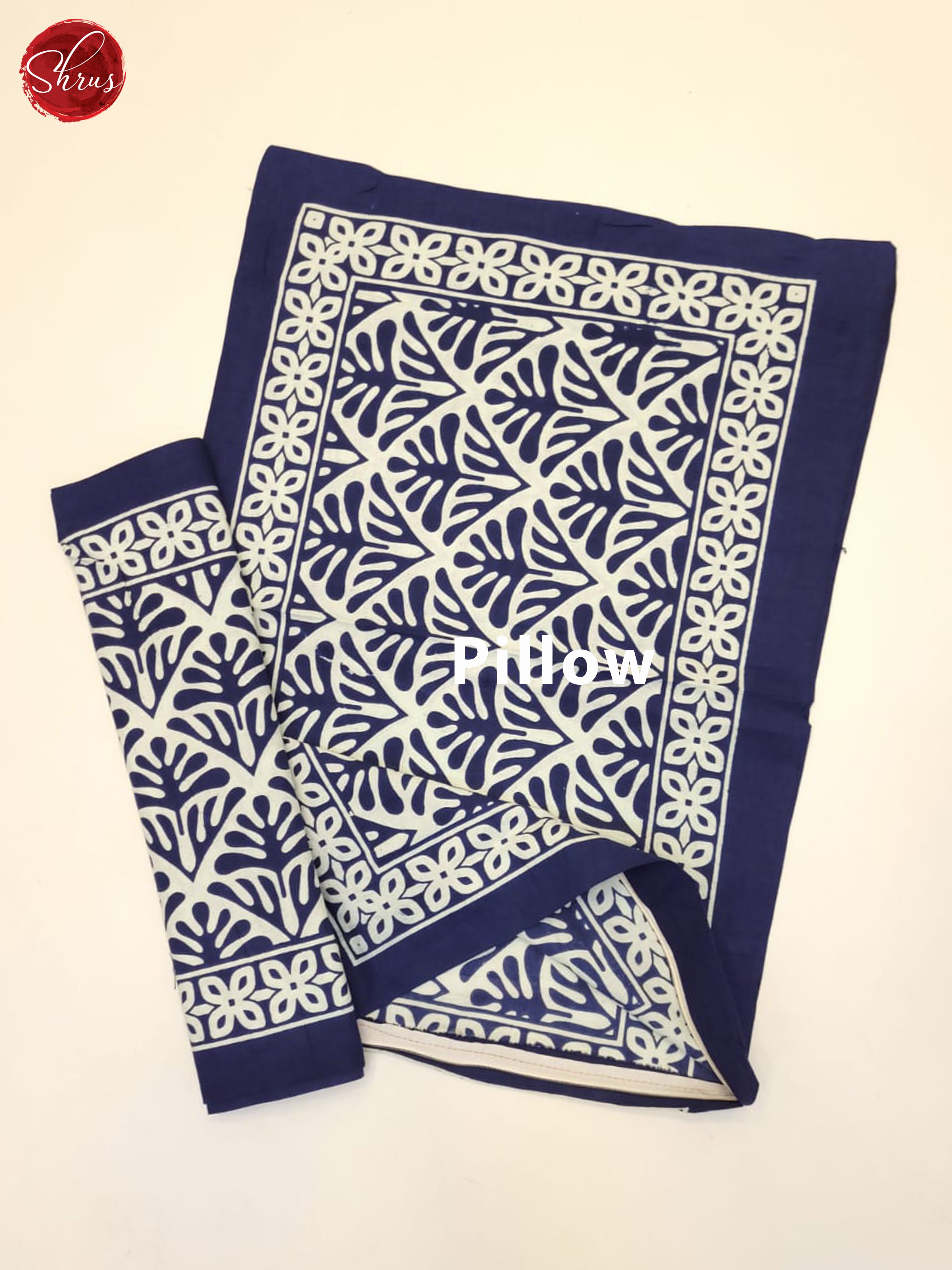 Blue & White- Jaipuri Printed Double Bed Spread