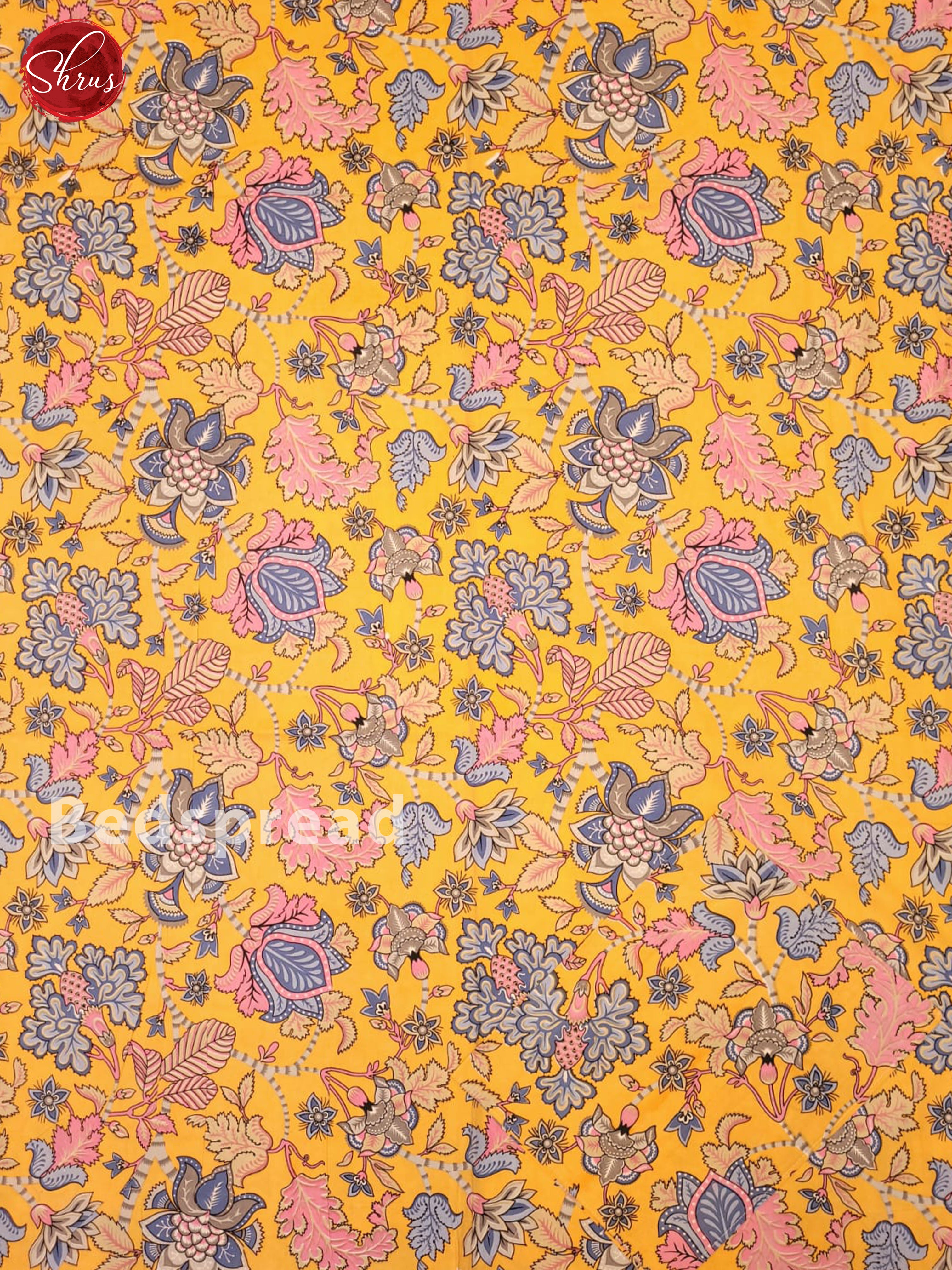 Peach & Pink - Jaipuri Printed Double Bed Spread