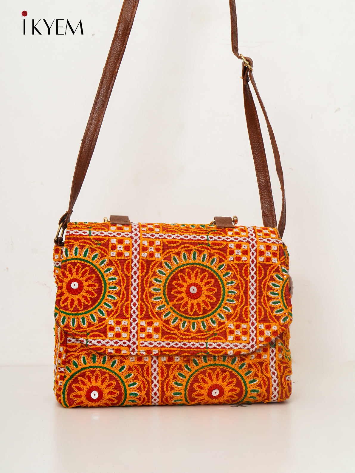 Orange & Brown - Ajrakh HandBag