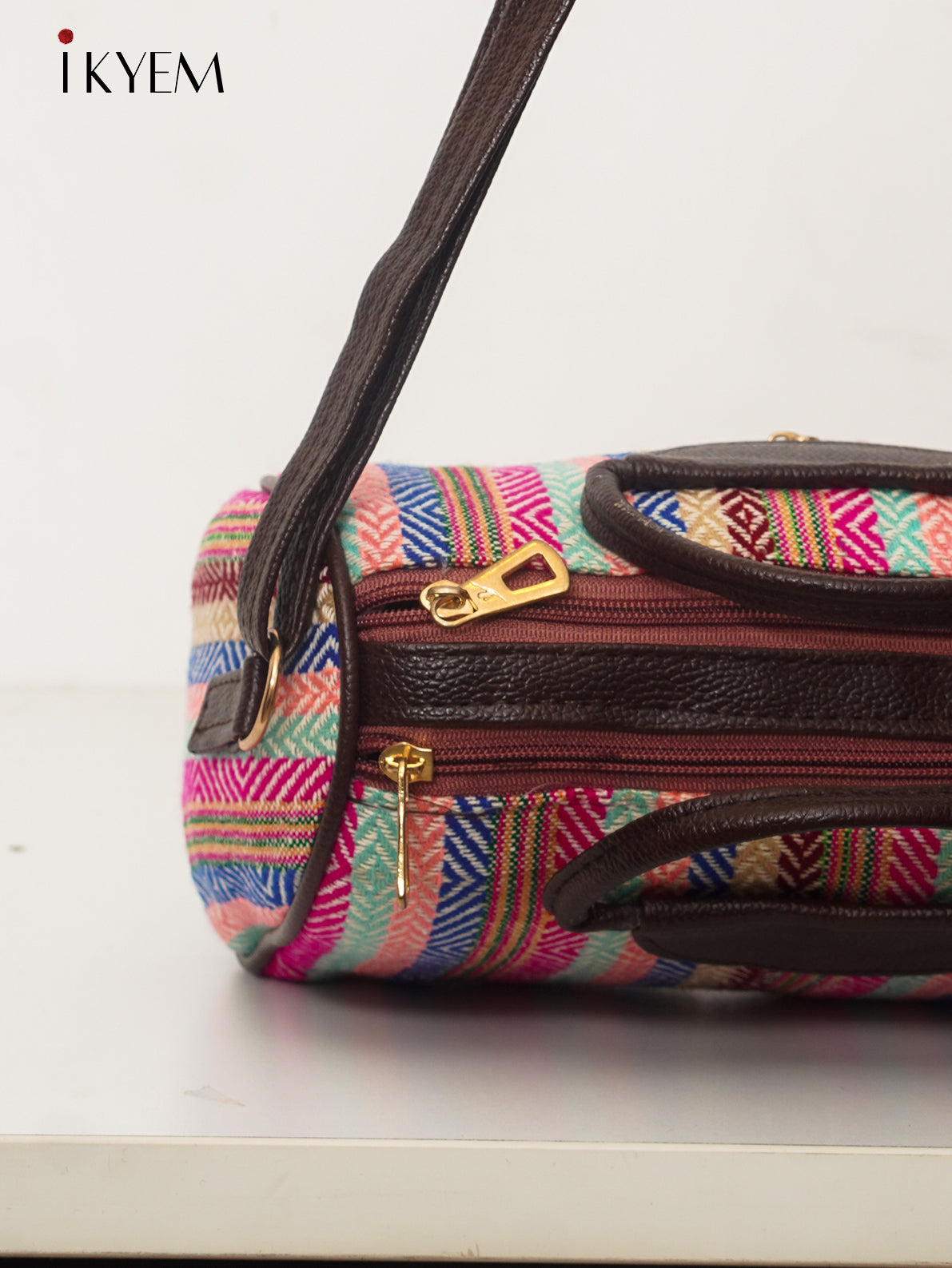 Pink & Brown - Ajrakh Hand Bag