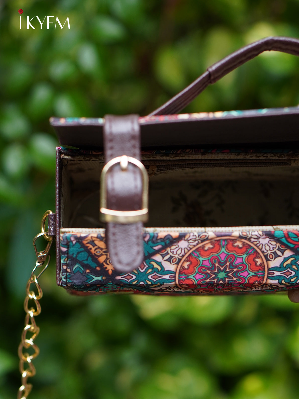 Pink & Brown - Ajrakh hand bag