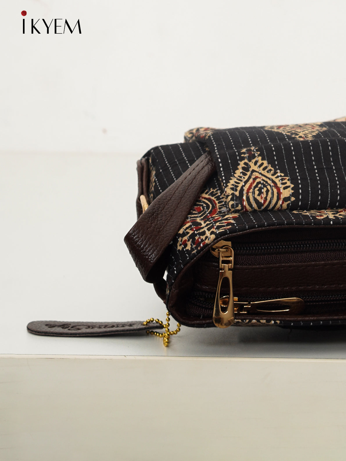 Black - Ajrakh Hand Bags