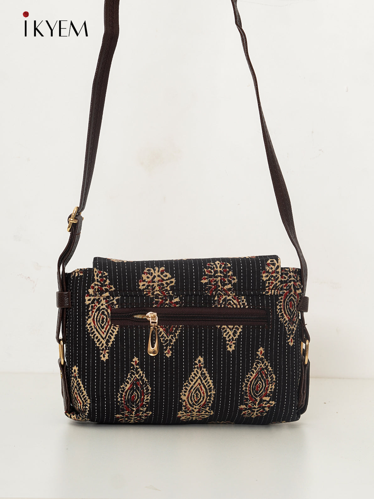 Black - Ajrakh Hand Bags