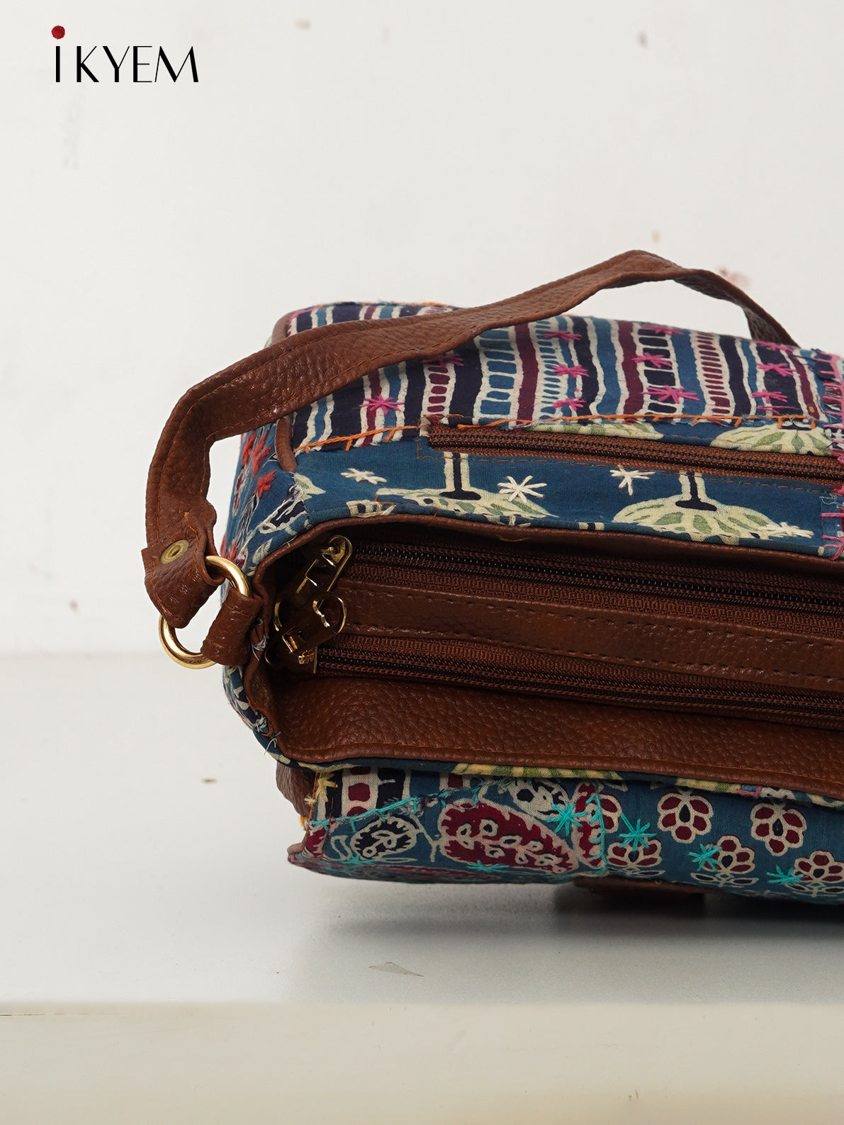 Blue & Brown - Ajrakh Handbag