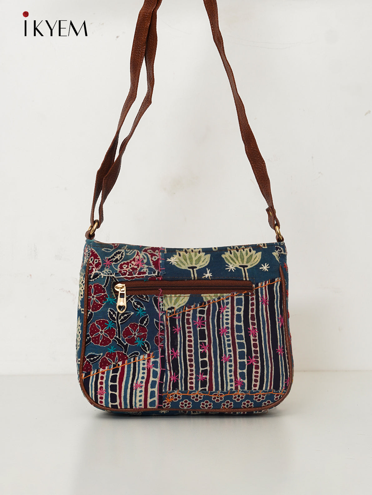 Blue & Brown - Ajrakh Handbag