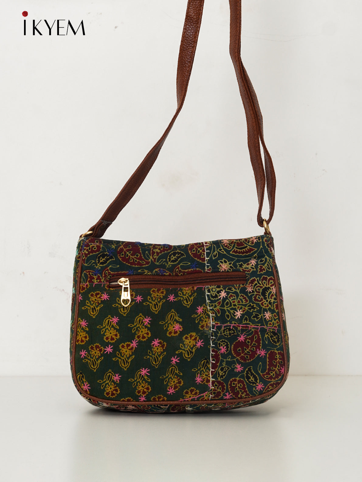 Blue & Green - Ajrakh Handbag