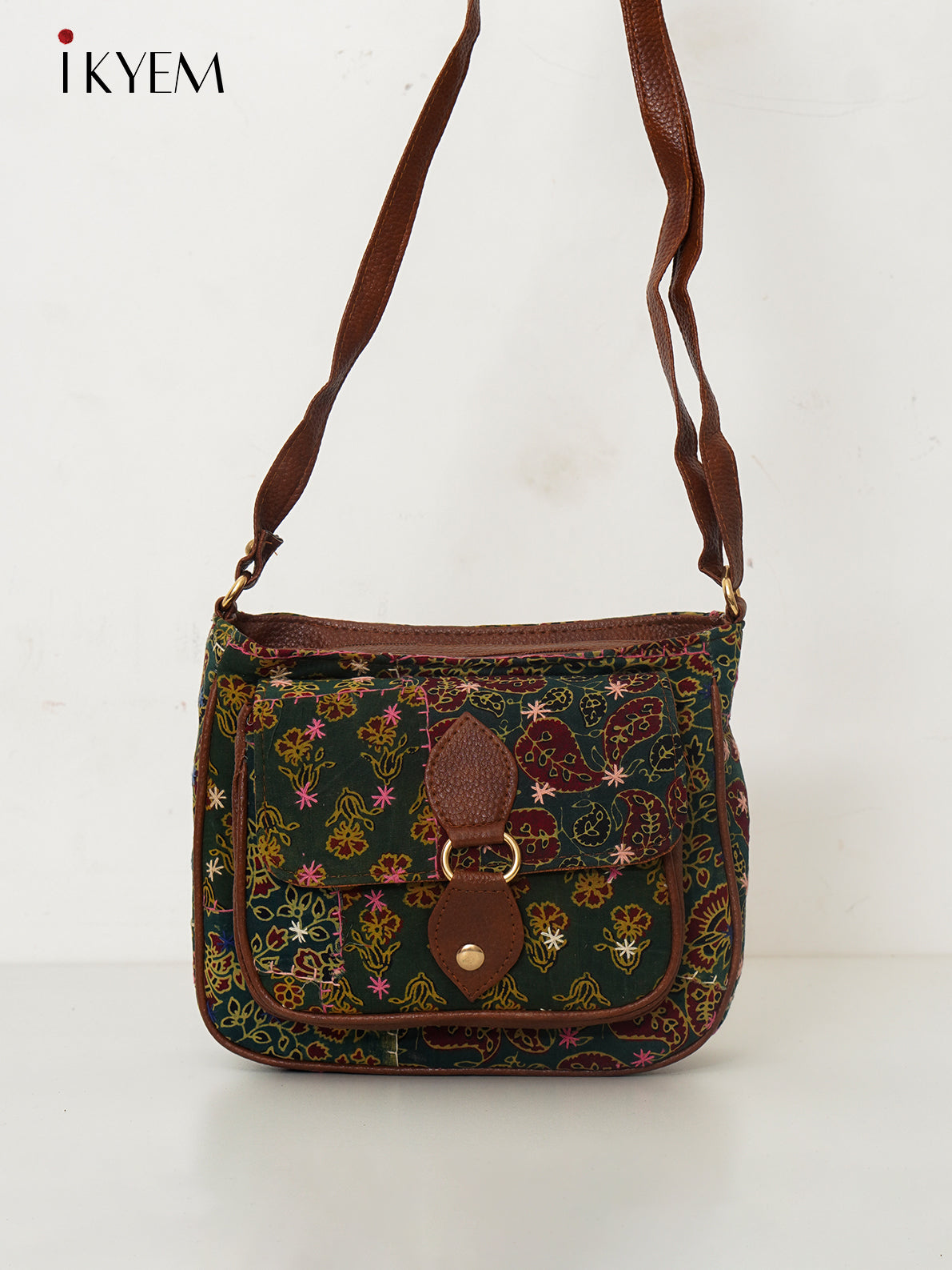 Green & Brown - Ajrakh Handbag