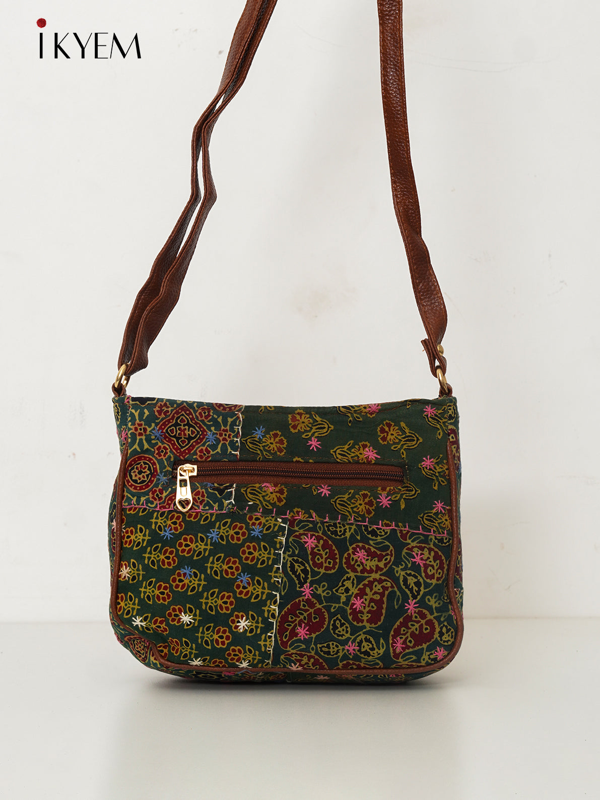 Green & Brown - Ajrakh Handbag