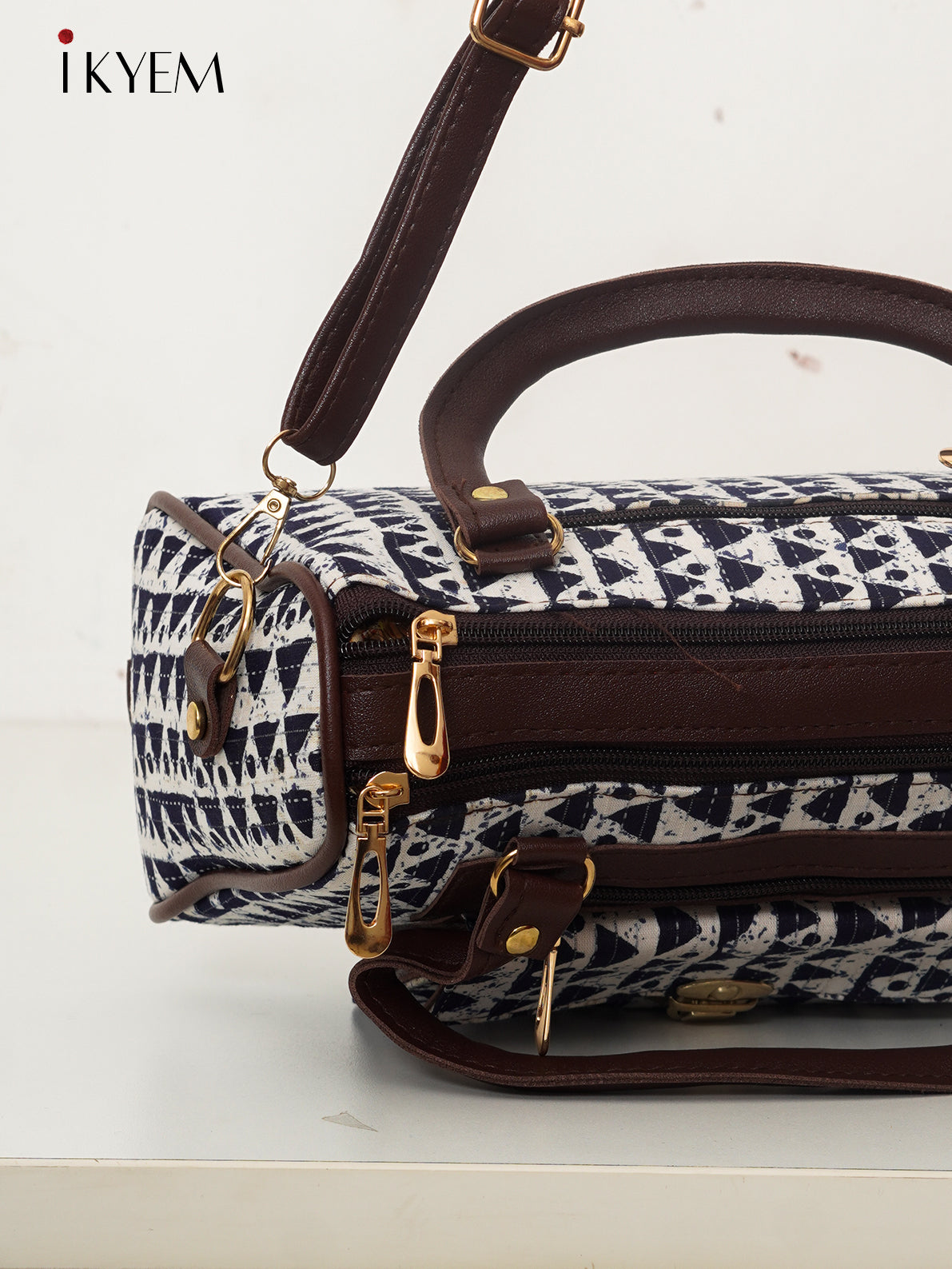 White & Black - Ajrakh Hand Bags
