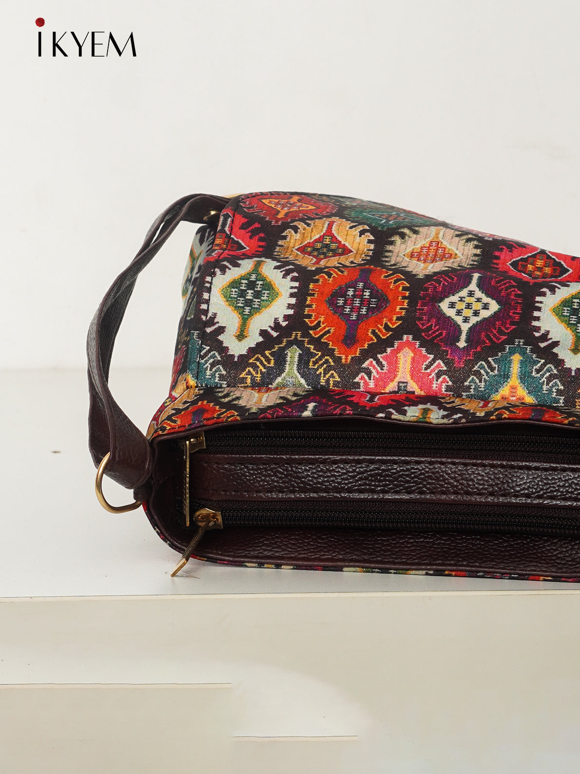 Pink & Green - Ajrakh Handbag
