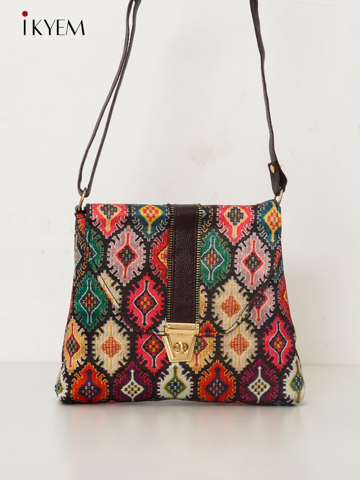Pink & Green - Ajrakh Handbag