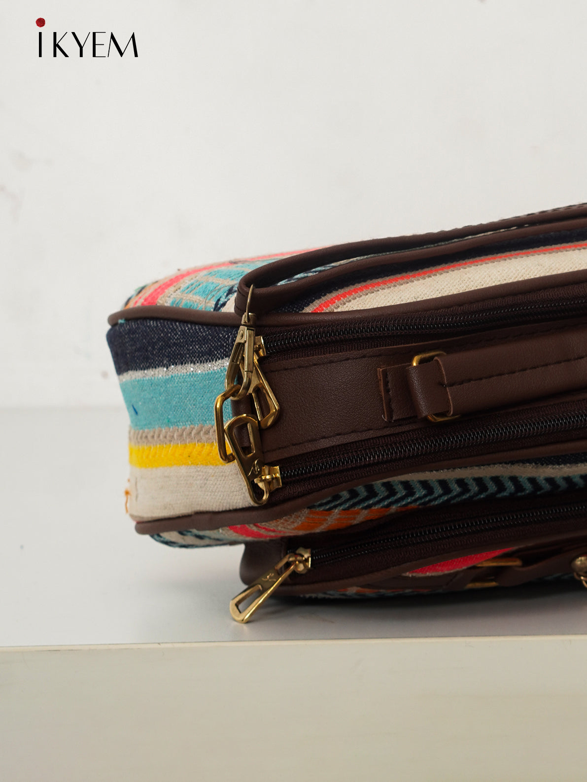 Multicolor & Brown - Ajrakh Handbag