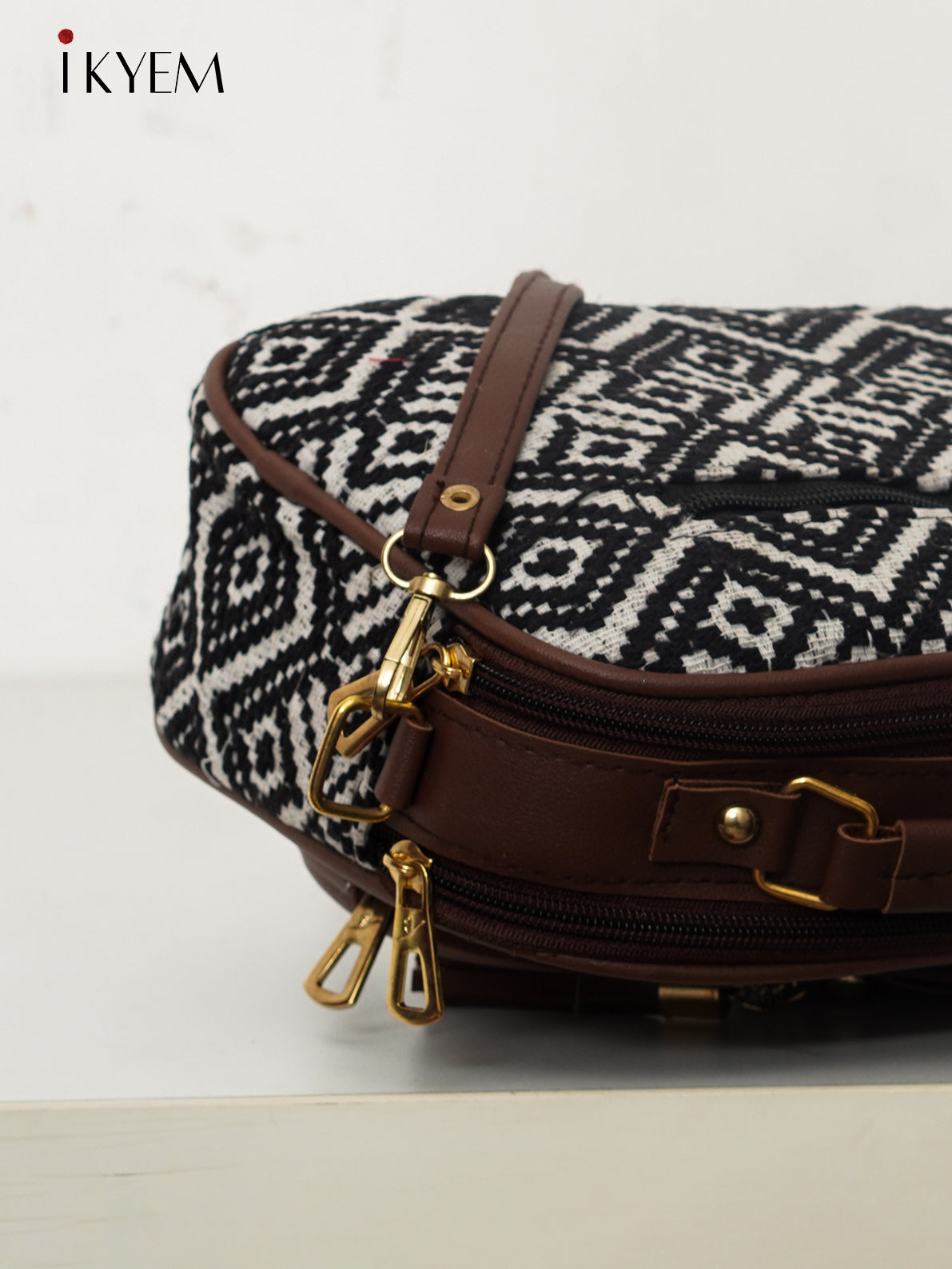 Black - Ajrakh Handbag