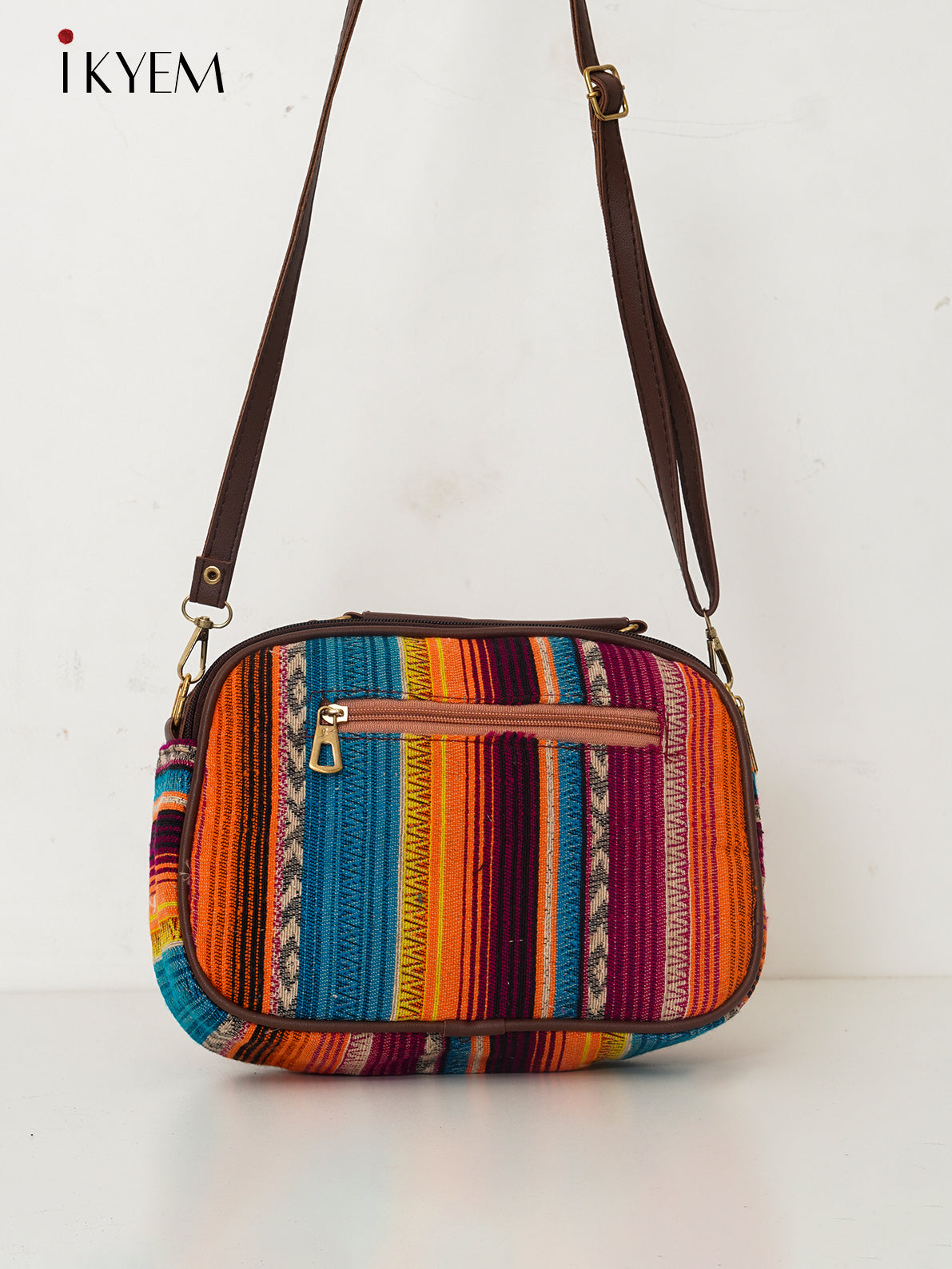 Multicolor & Brown - Ajrakh Handbag