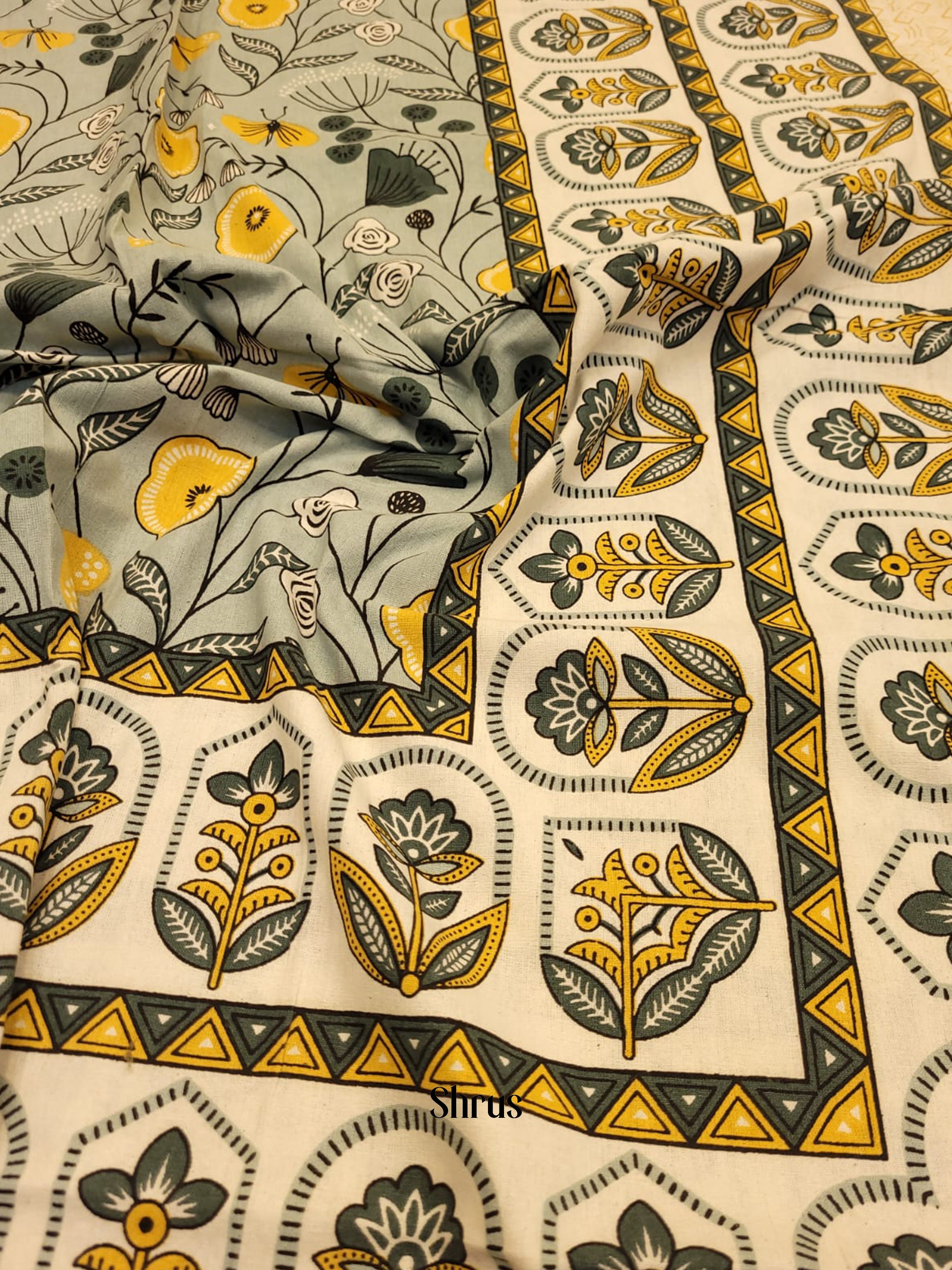 Grey & Yellow - Bed Spreads