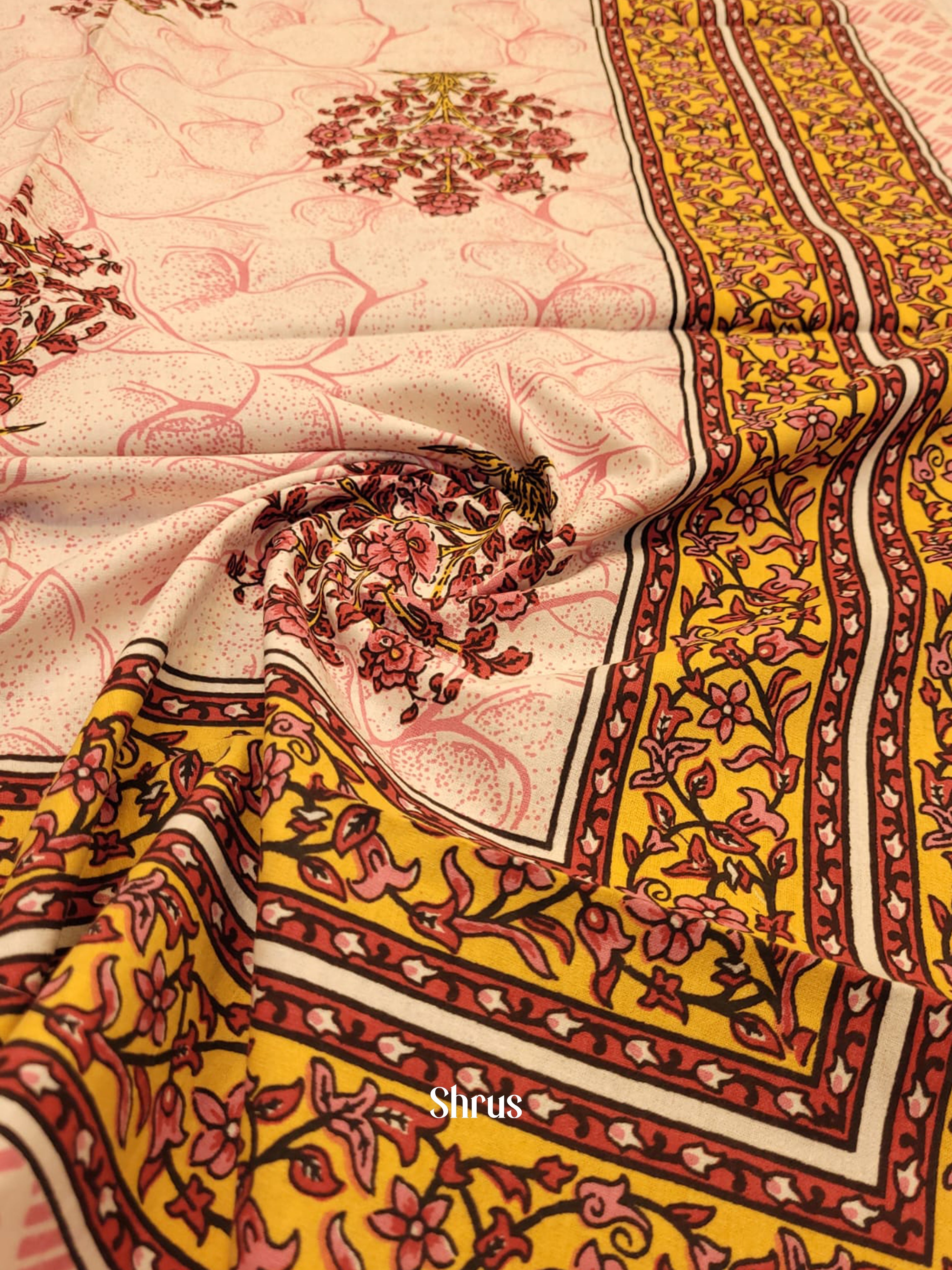 Pink & Mustard - Bed Spreads