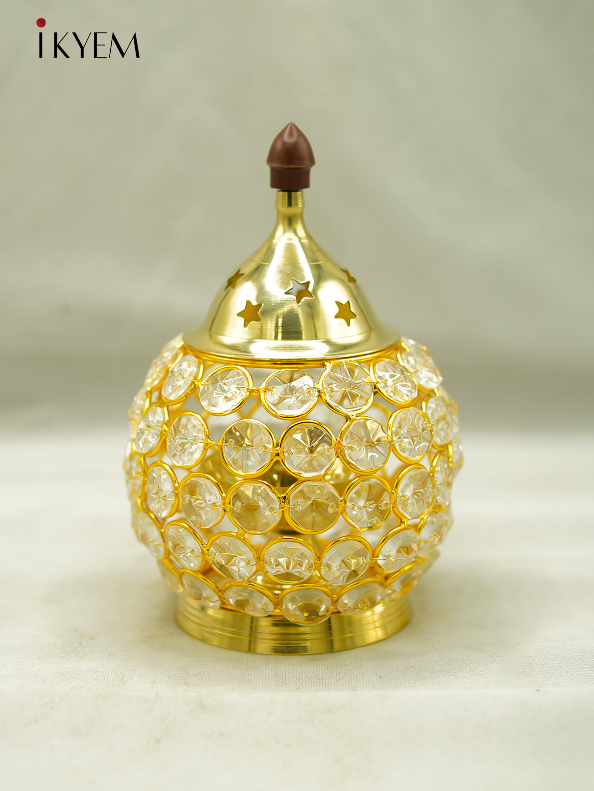 Brass Crystal Vilakku