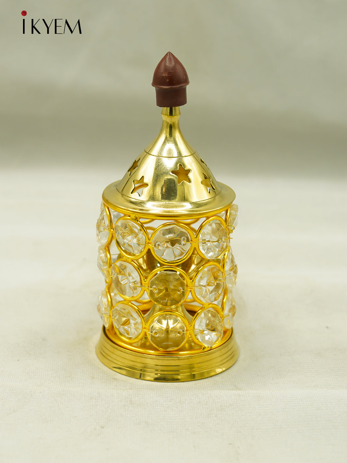 Brass Crystal Vilakku