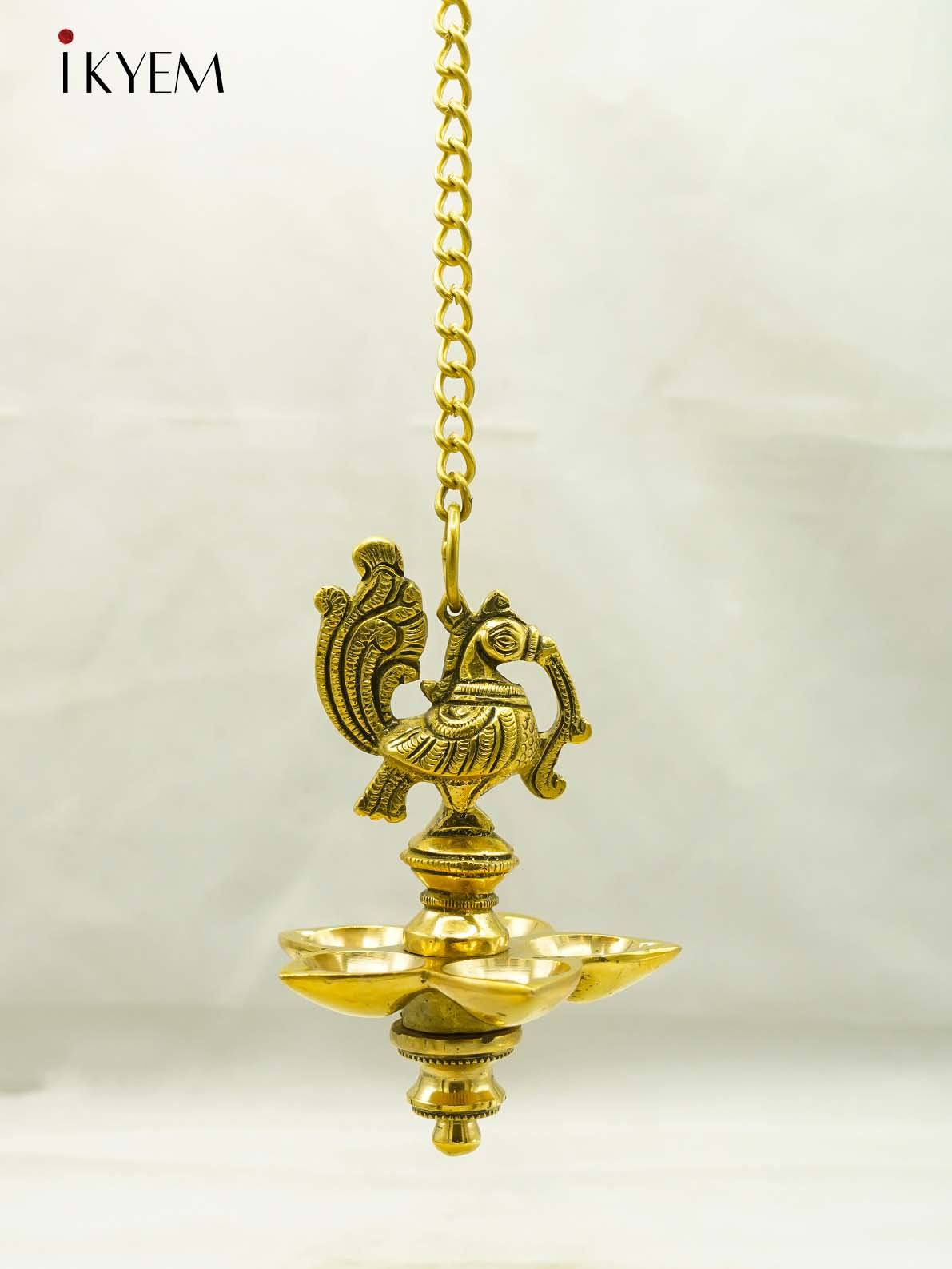 Brass Peacock Hanging Vilakku - 4FJ14039