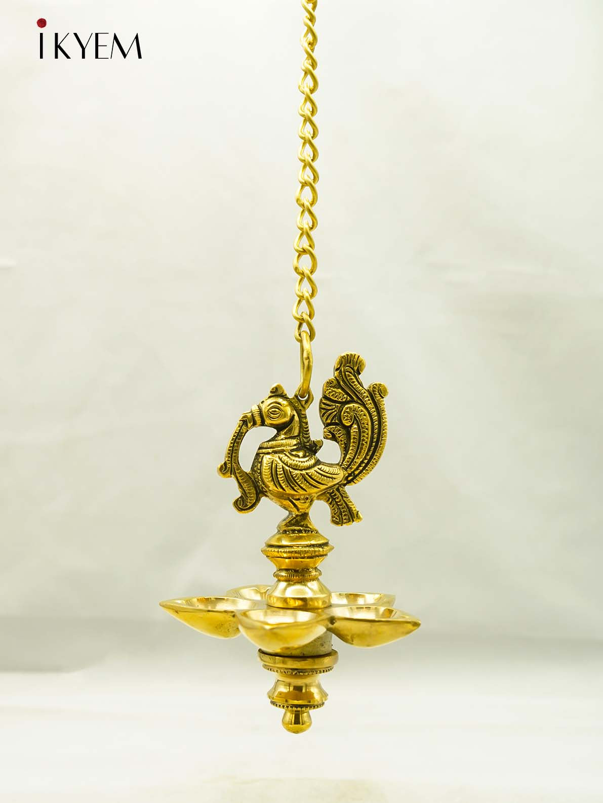 Brass Peacock Hanging Vilakku - 4FJ14039
