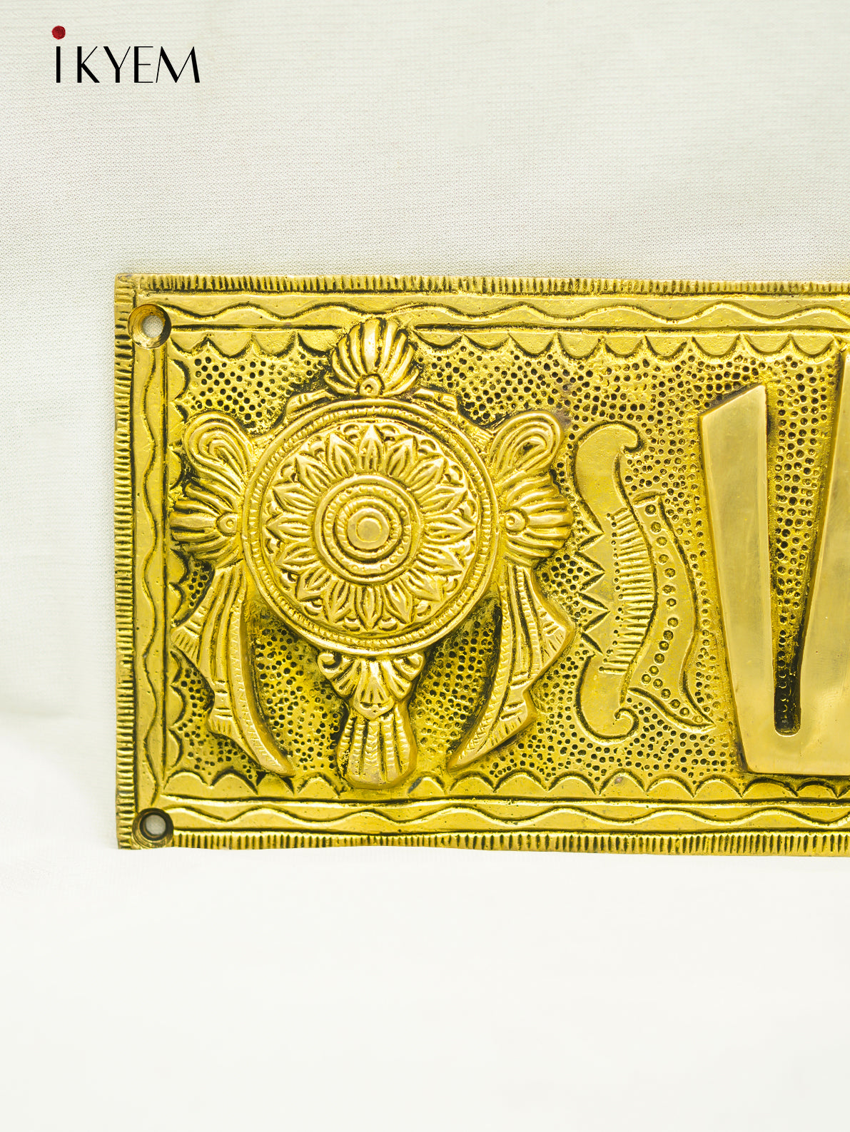 Brass Shanku Chakra Thiru Namam Wall Hanging