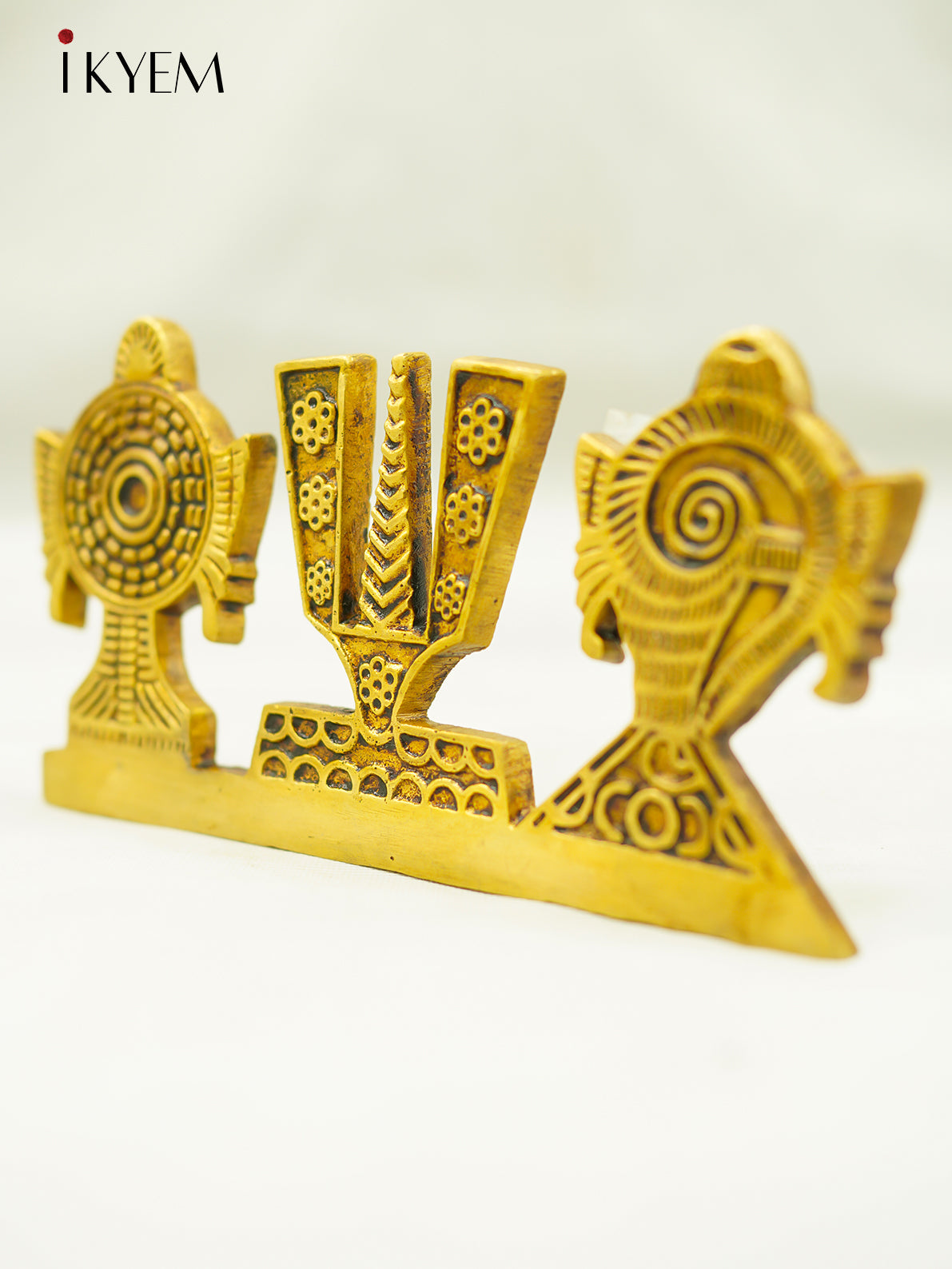 Brass Sangu, chakram , Namam stand