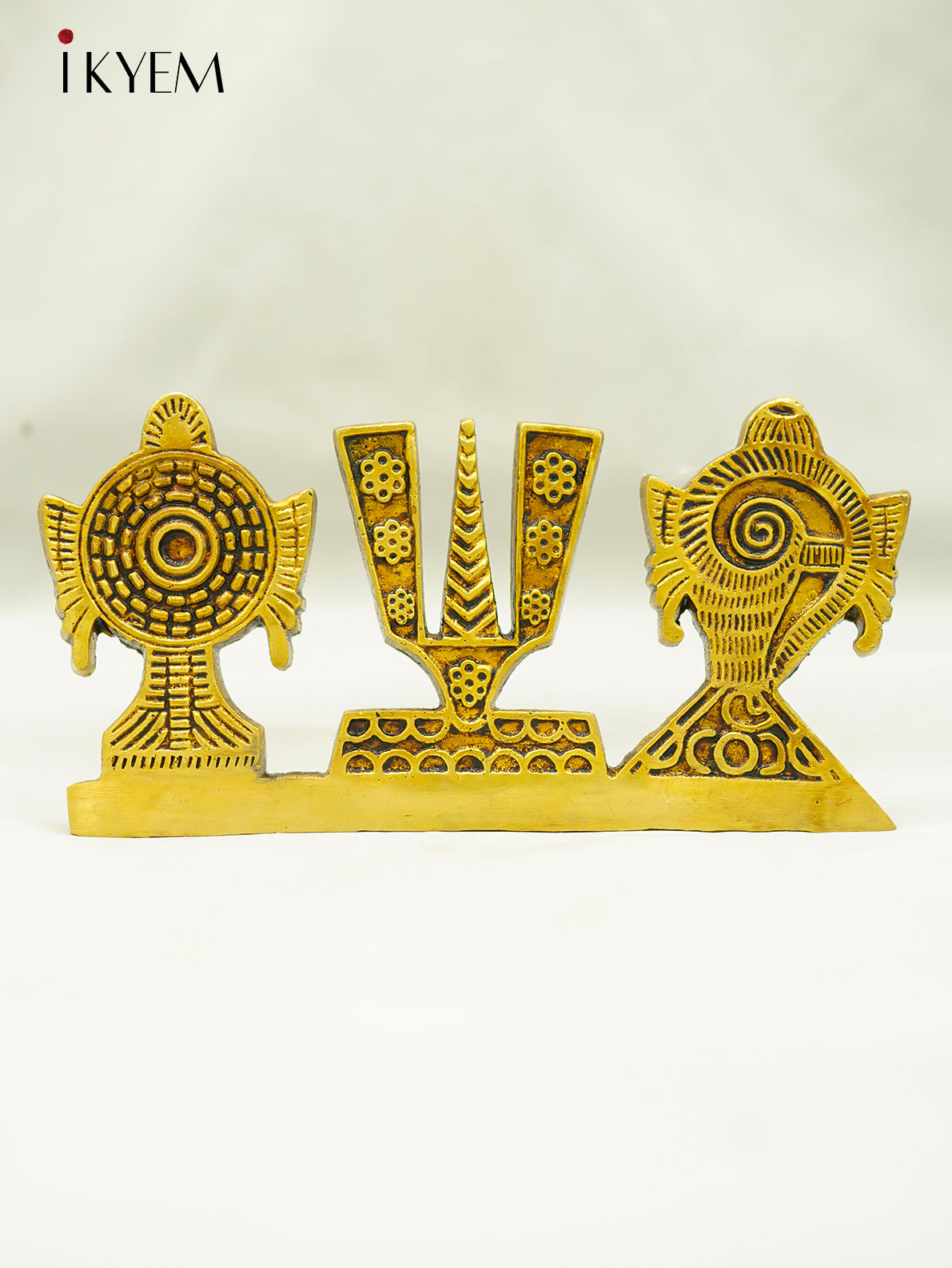 Brass Sangu, chakram , Namam stand
