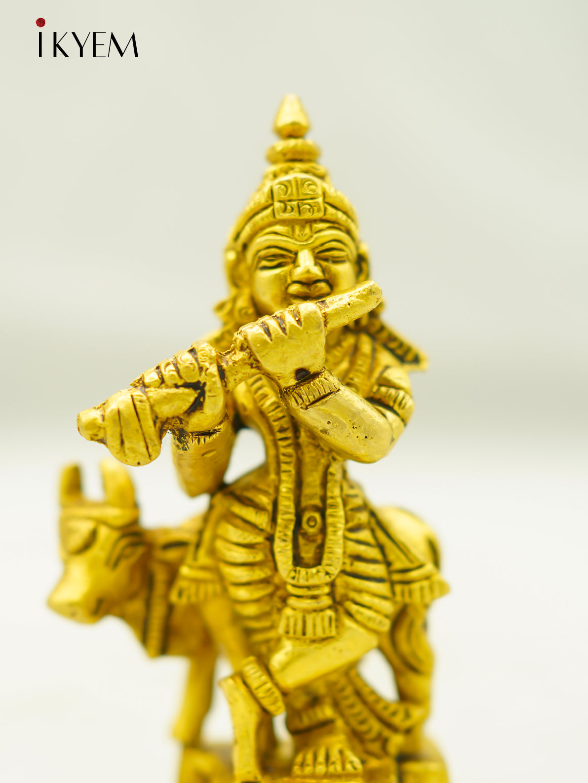 Brass Lord Krishna Idol