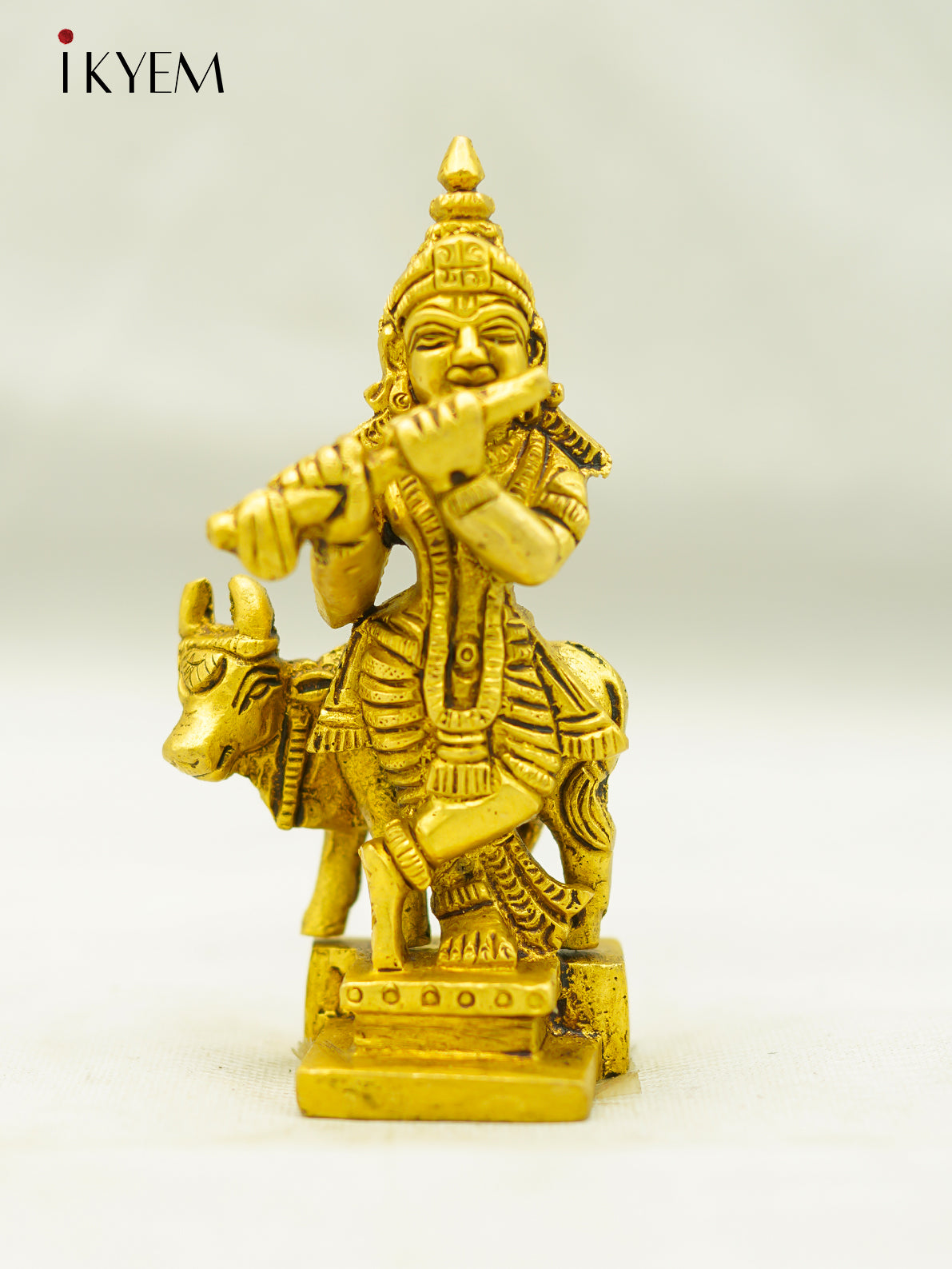 Brass Lord Krishna Idol