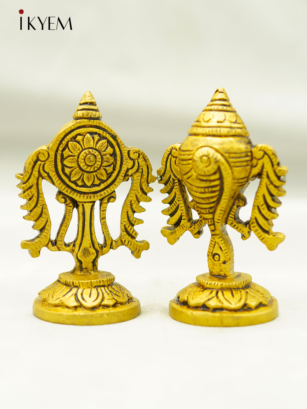 Brass Sangu Chakram Stand - 4FJ14077